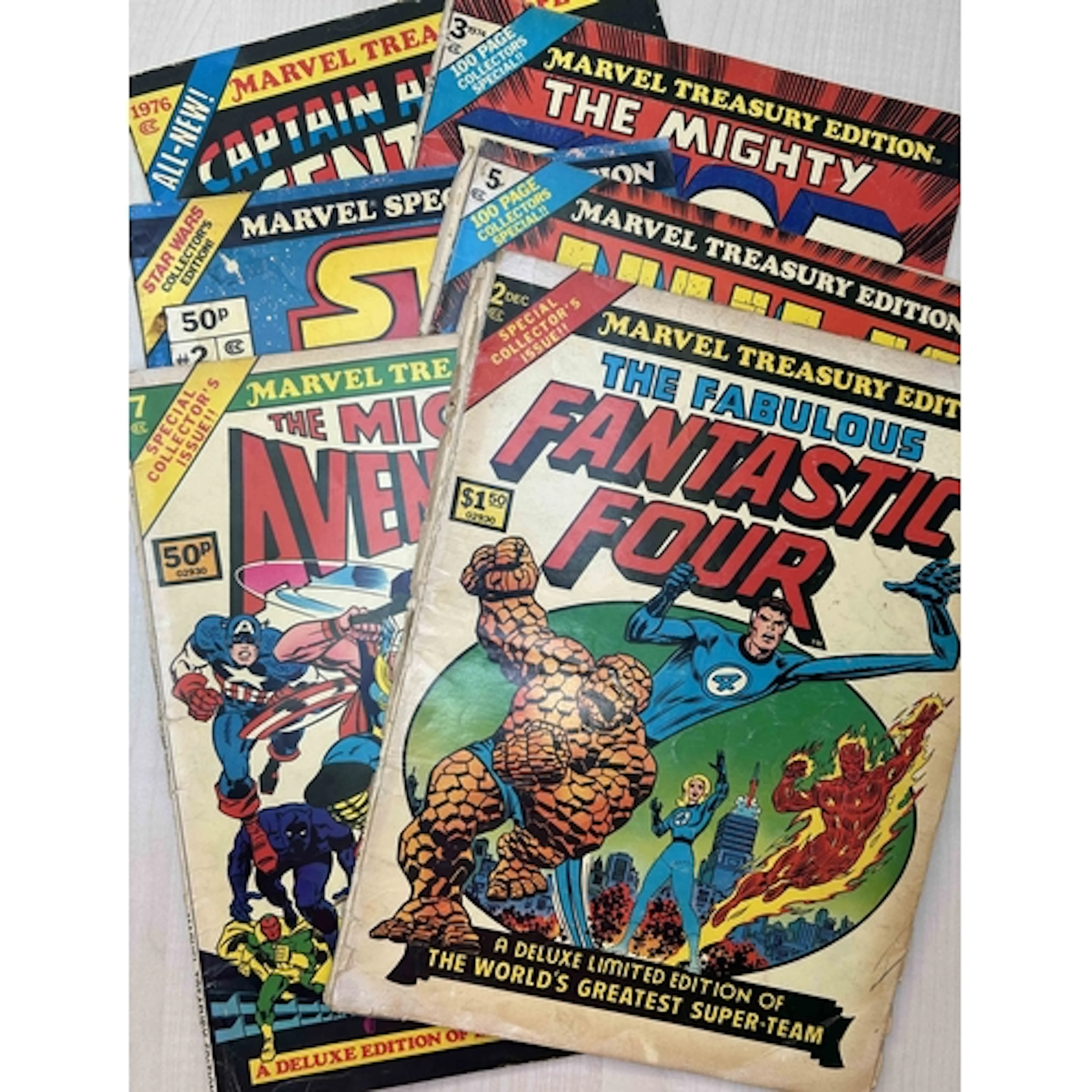 A collection of oversized Marvel Treasury / Special Edition ...