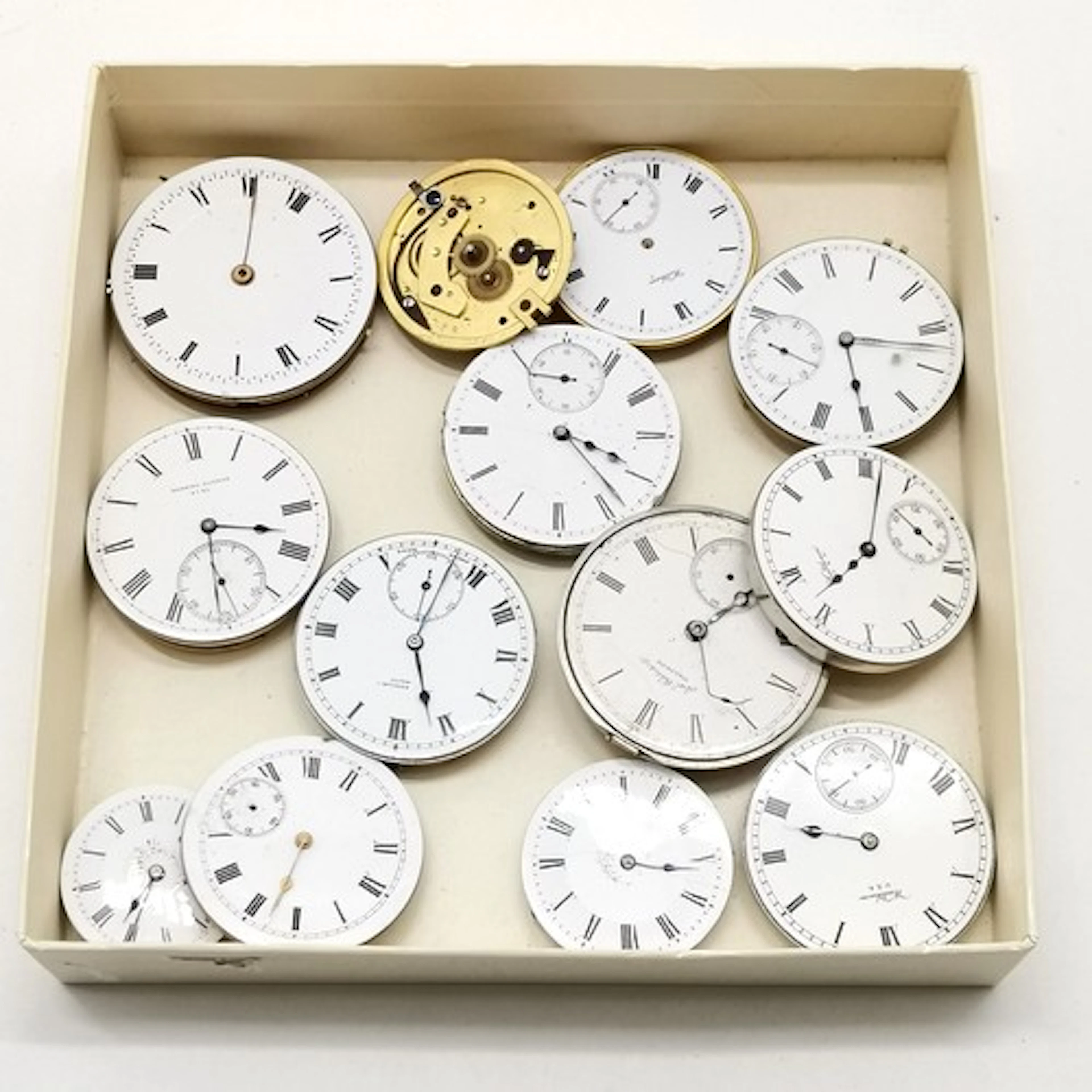 Qty of pocket watch movements inc Waltham, Gabriel (London),...