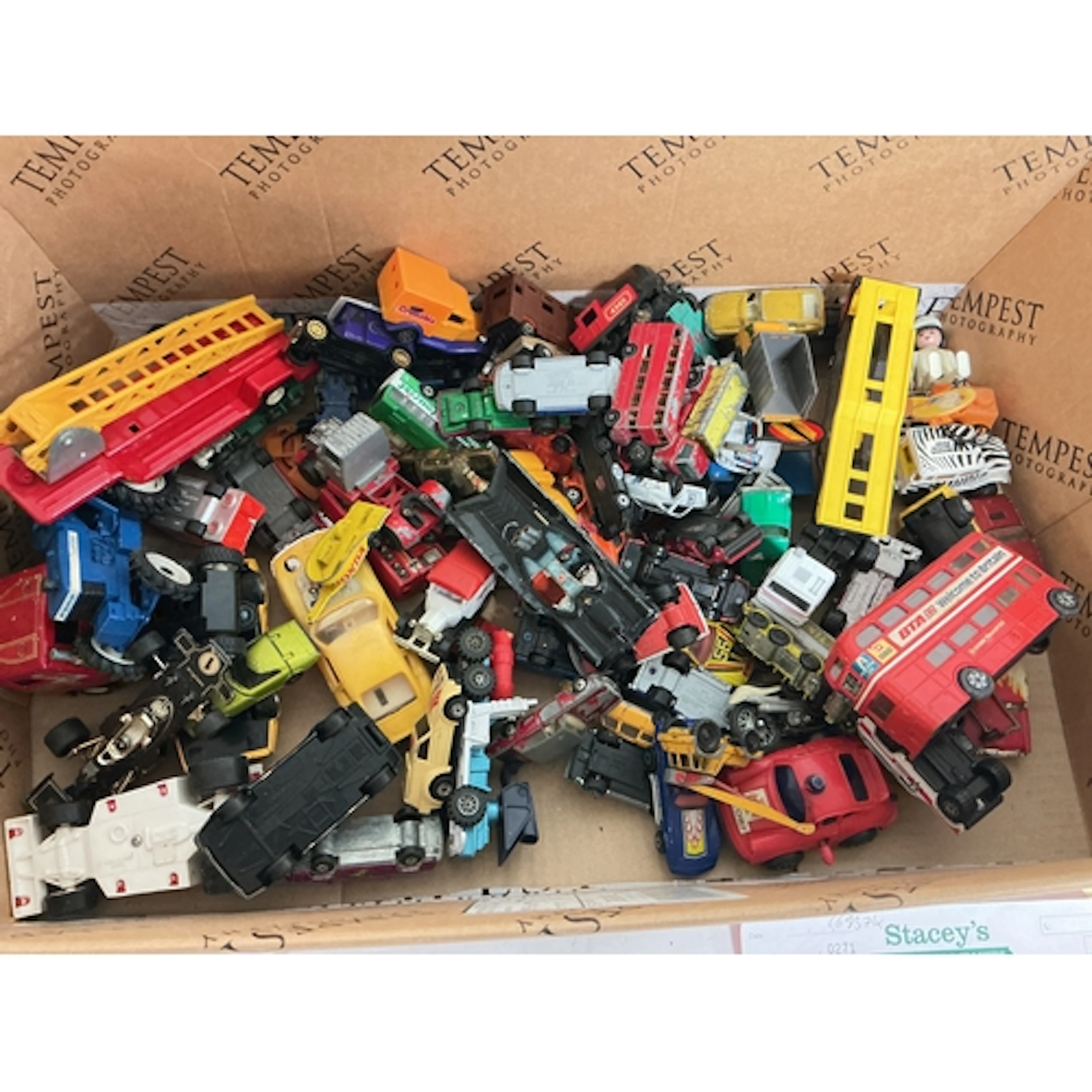 A Box Containing A Collection Of Playworn Diecast, No Reserv...