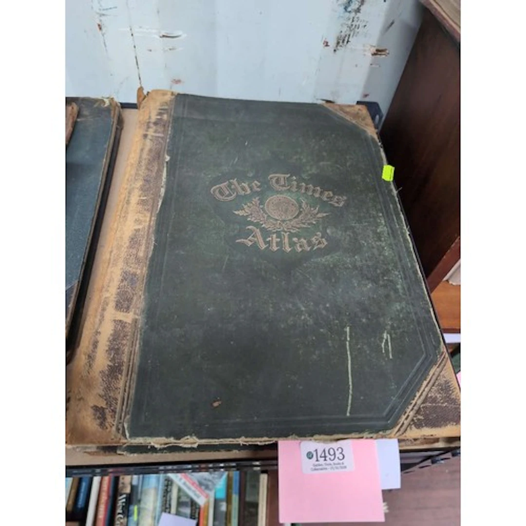 A book from 1895 of the "Times Atlas".