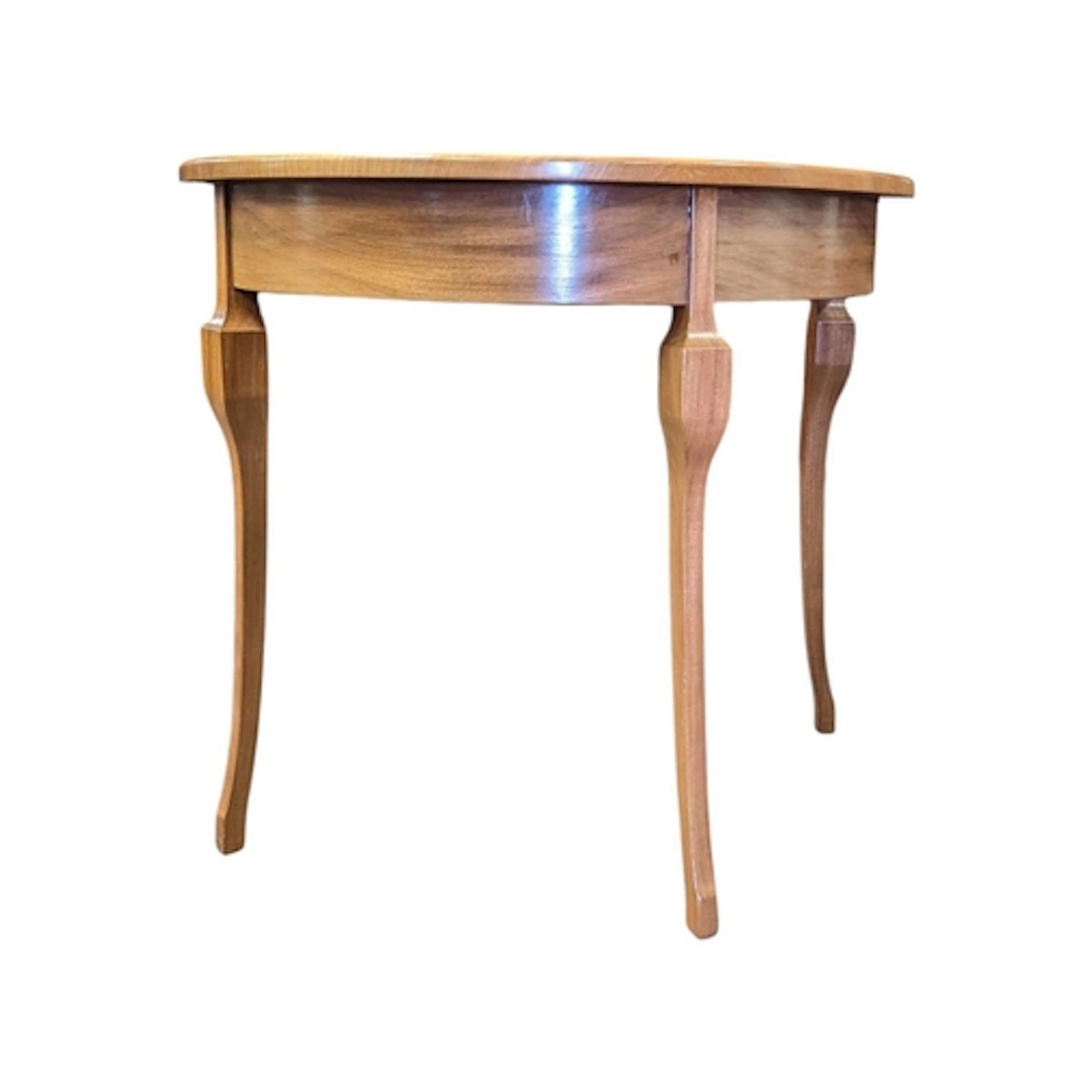 A 19th century style Biedermeier demi lune occasional hall t...
