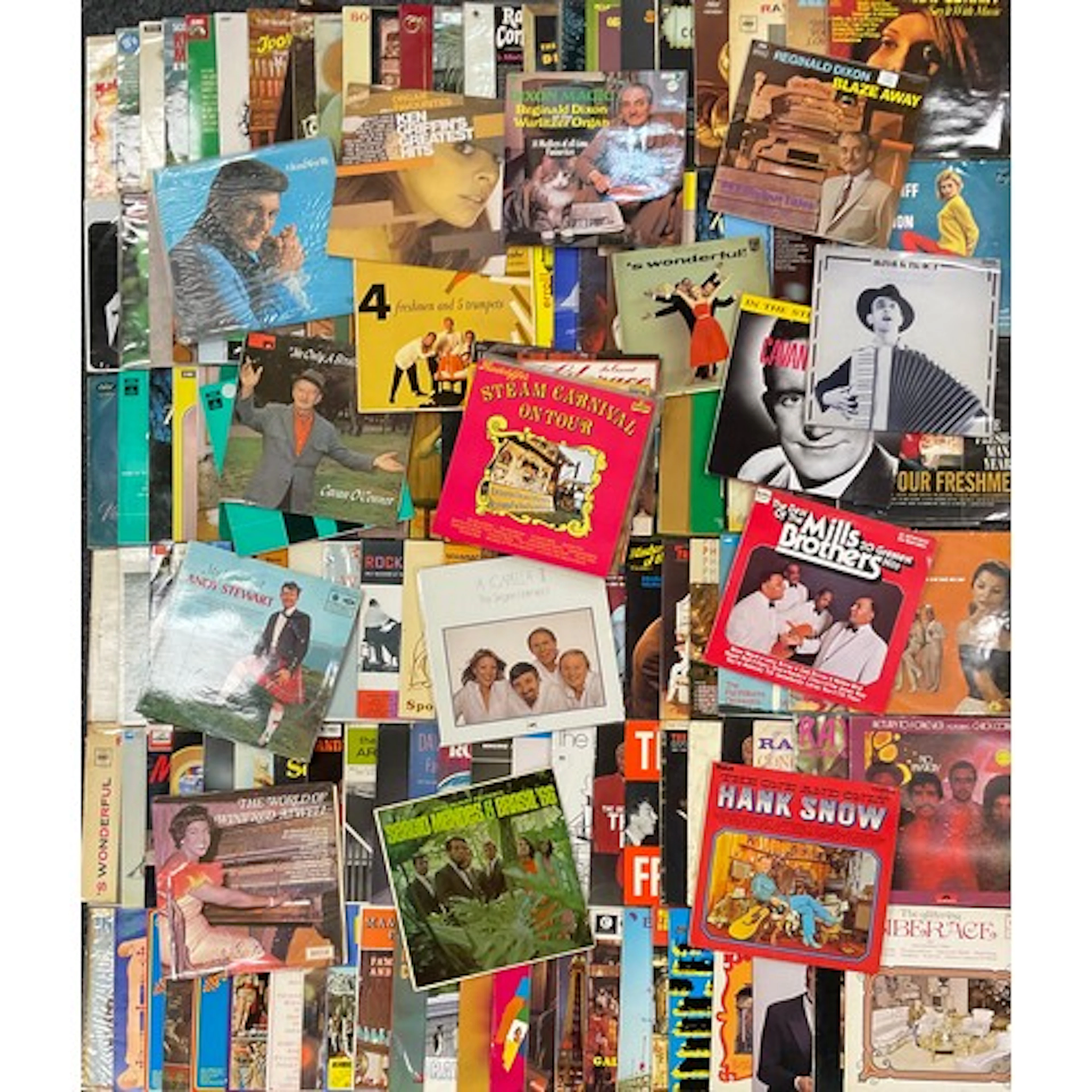 Vinyl records- LPs including, Liberace- in concert, plays co...