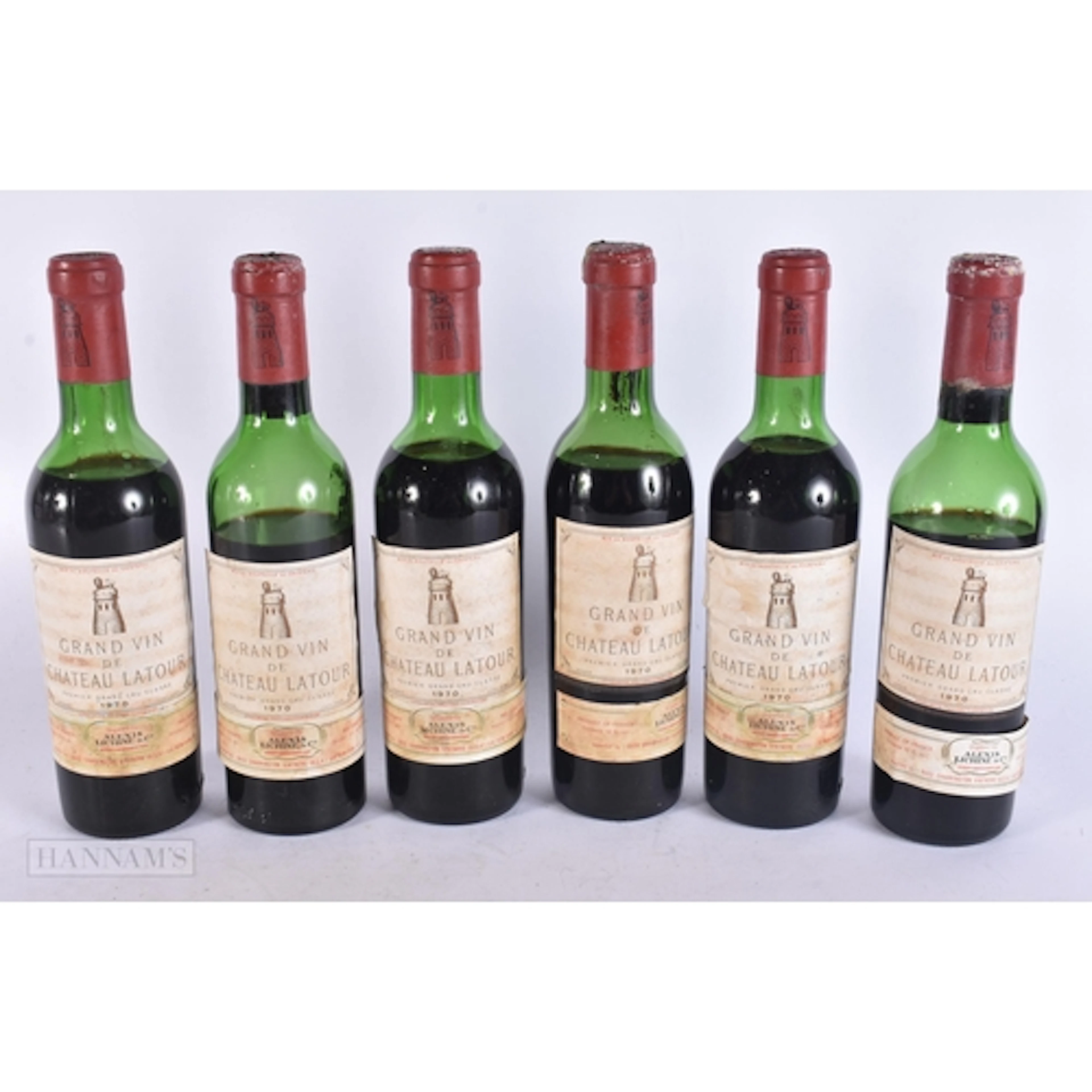 SIX 12FL OZ BOTTLES OF CHÂTEAU LATOUR GRAND VIN BOPRDEAUX FI...