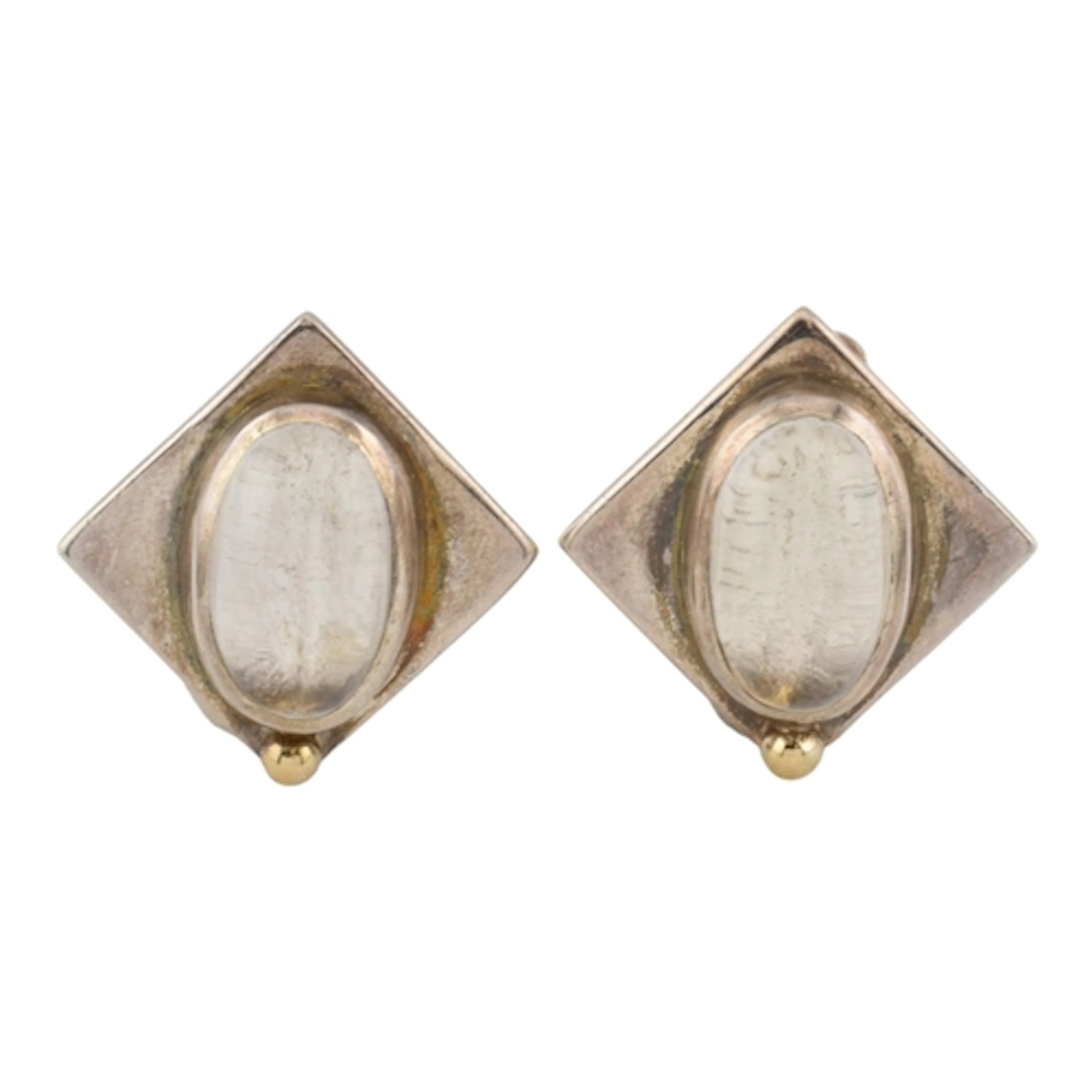 Gabriella Lane - A pair of hallmarked silver and rock cryst...