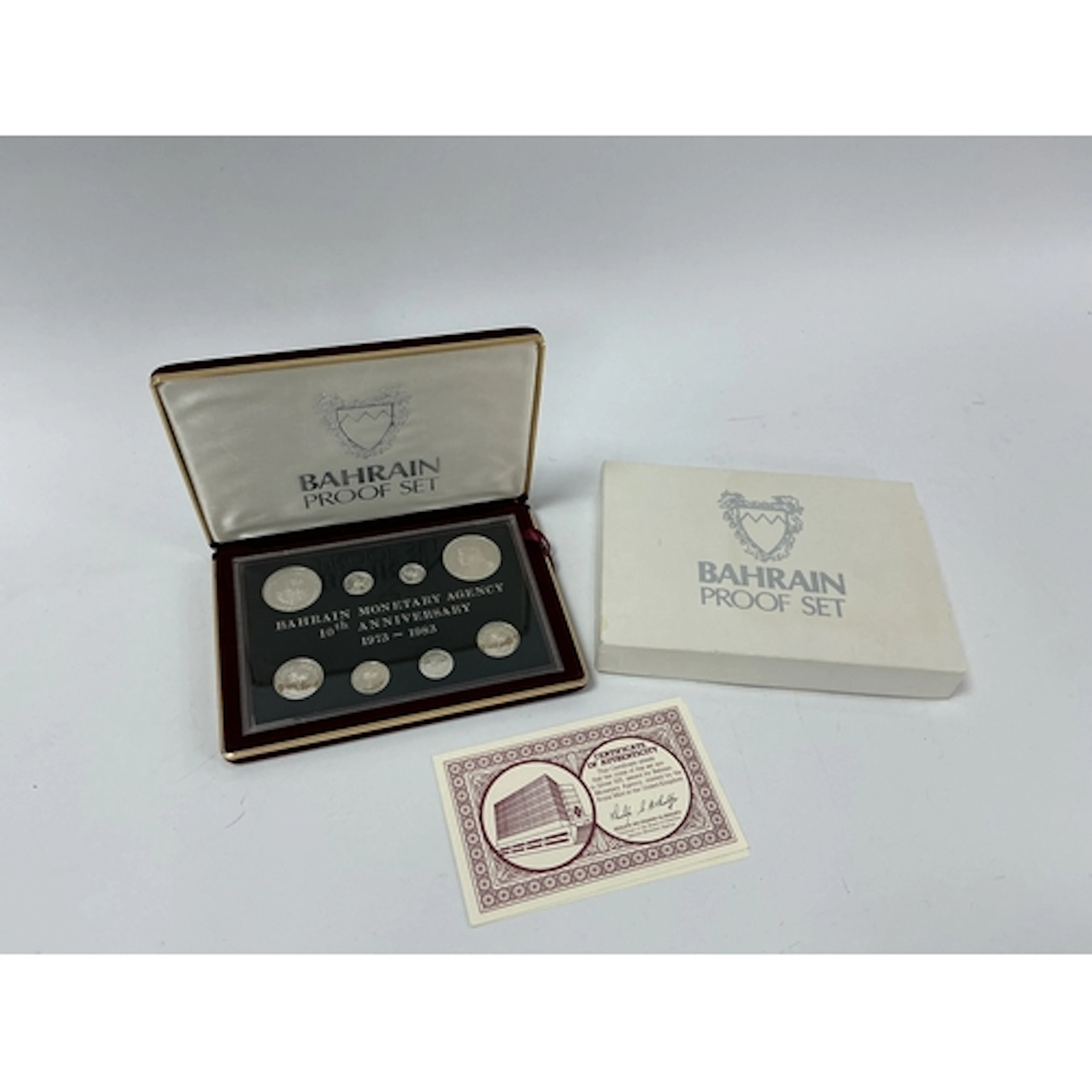 1973 - 1983 Bahrain Monetary Agency 10th Anniversary Silver ...