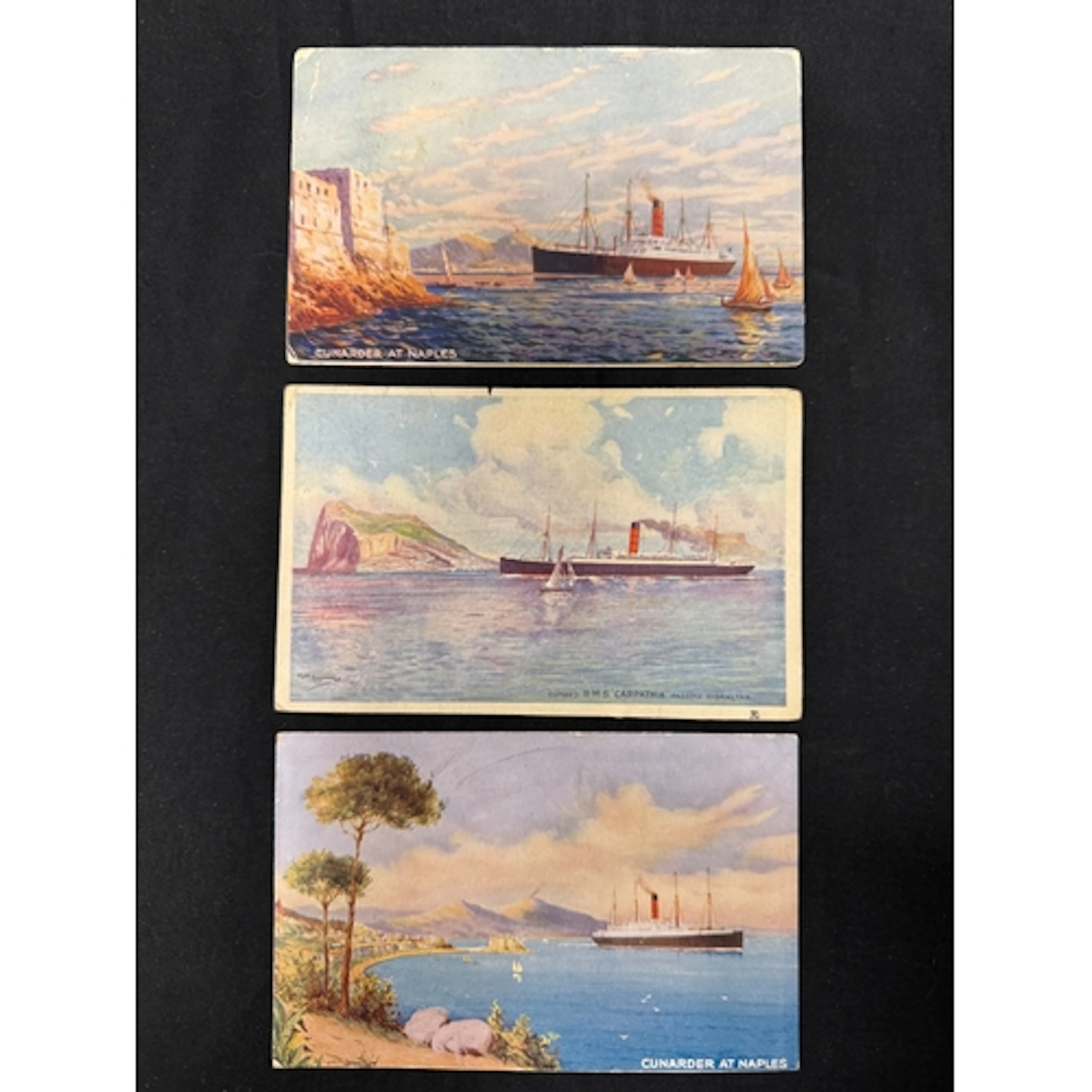 R.M.S. Titanic: R.M.S. Titanic: Collection of three coloure...