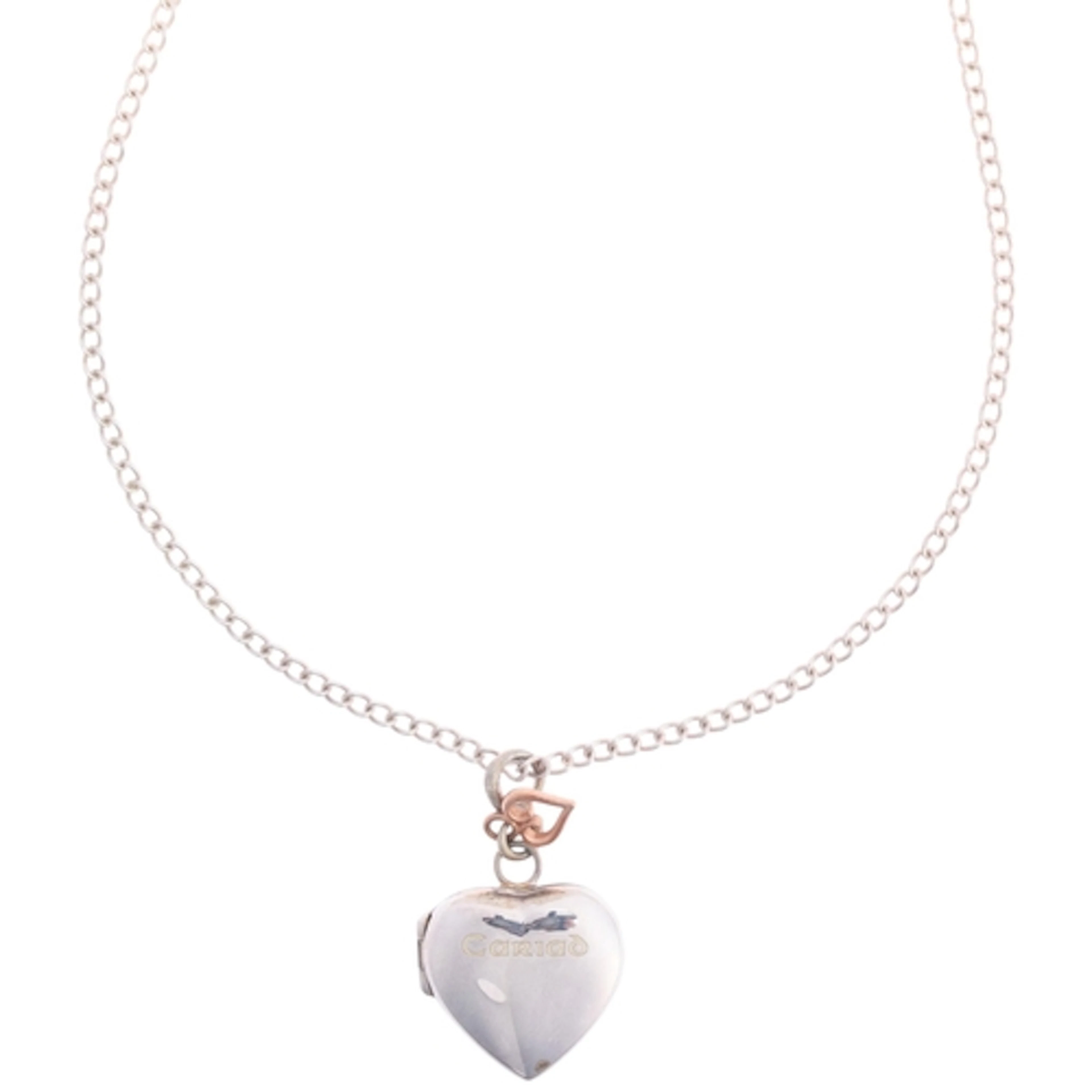 CLOGAU - a Welsh sterling silver Cariad heart locket pendant...