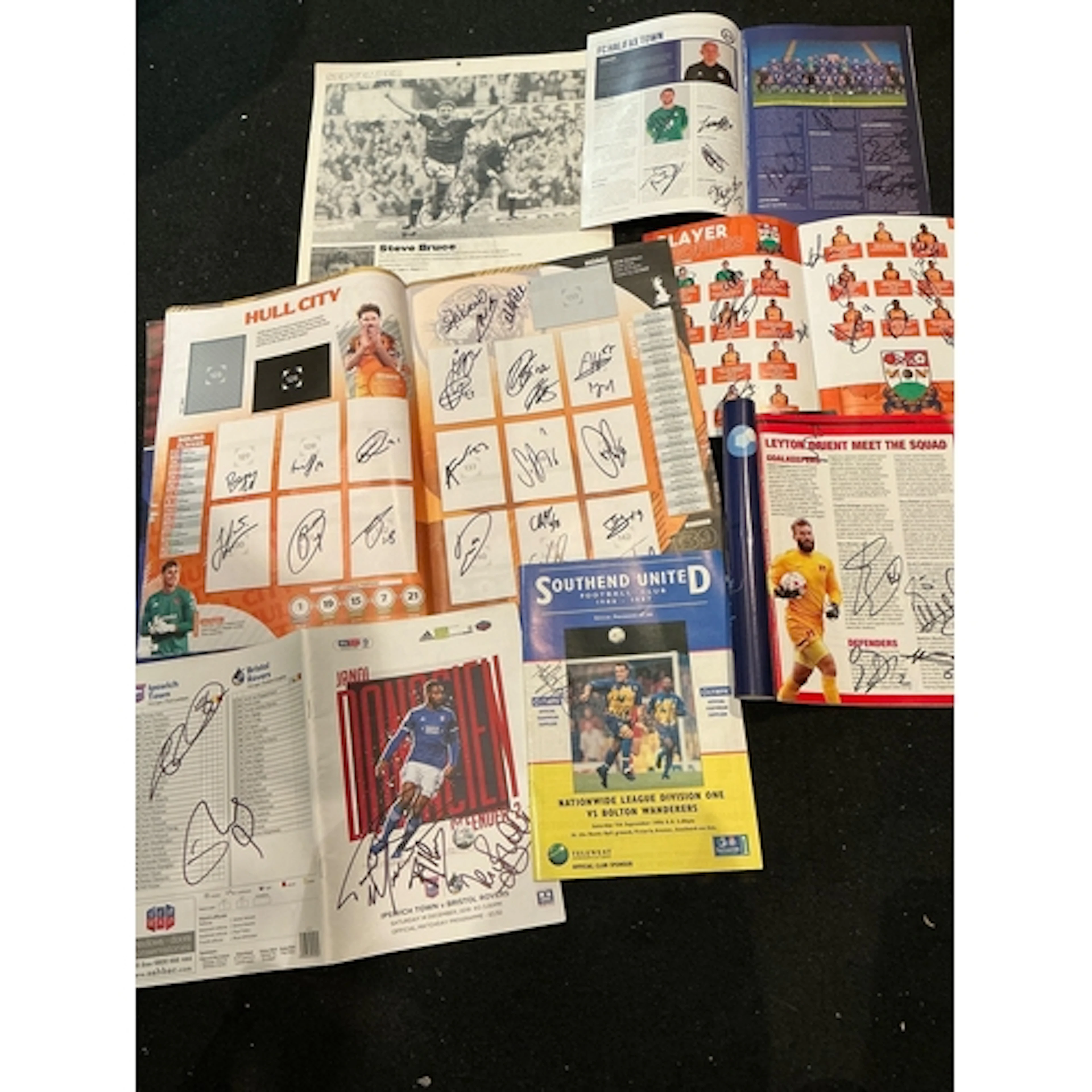 Box Of Signed Football Programmes + Magazines: Collected by ...