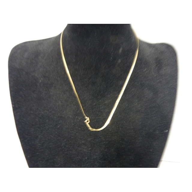 9ct gold mesh necklace.