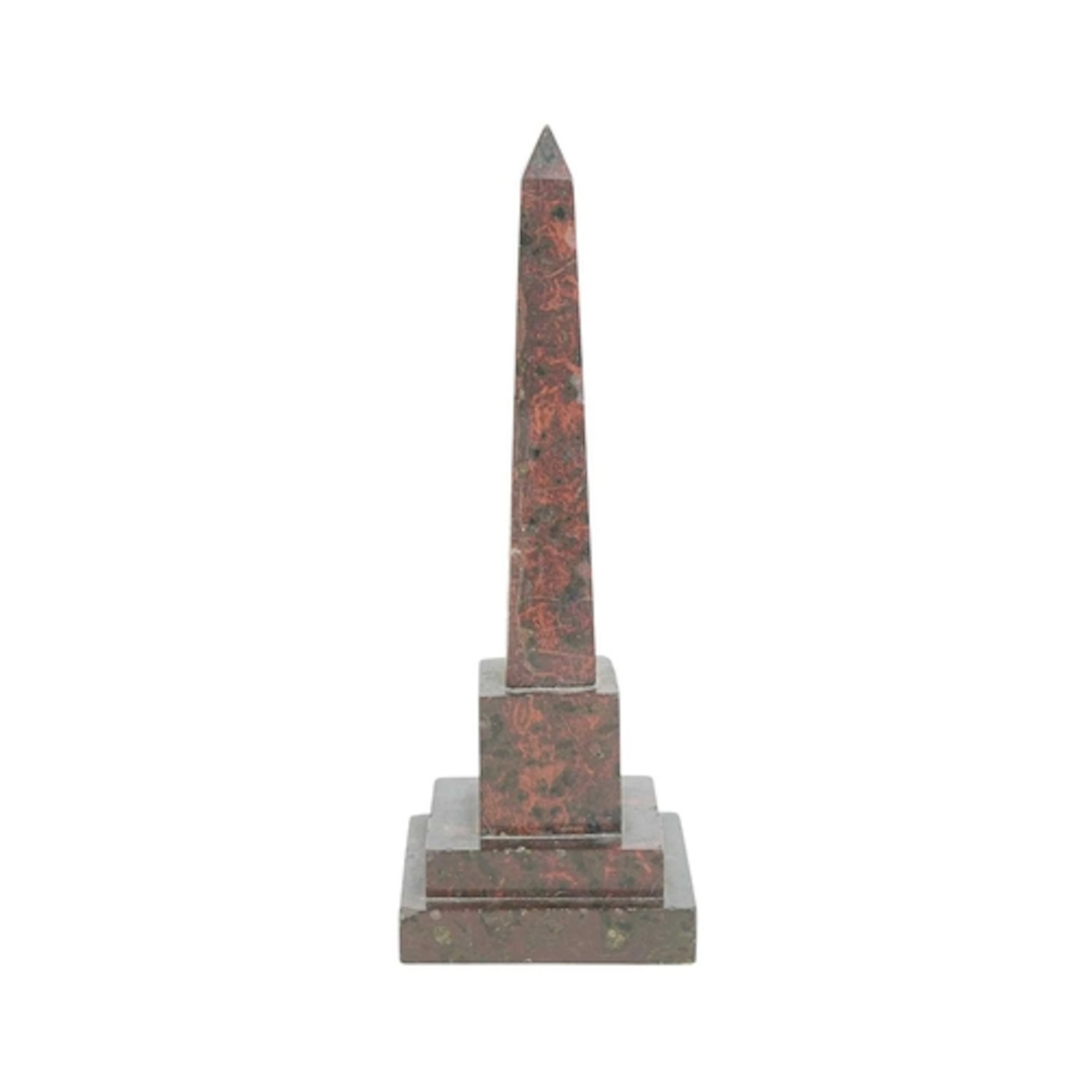 A Cornish serpentine model of an obelisk. Late 19th century,...