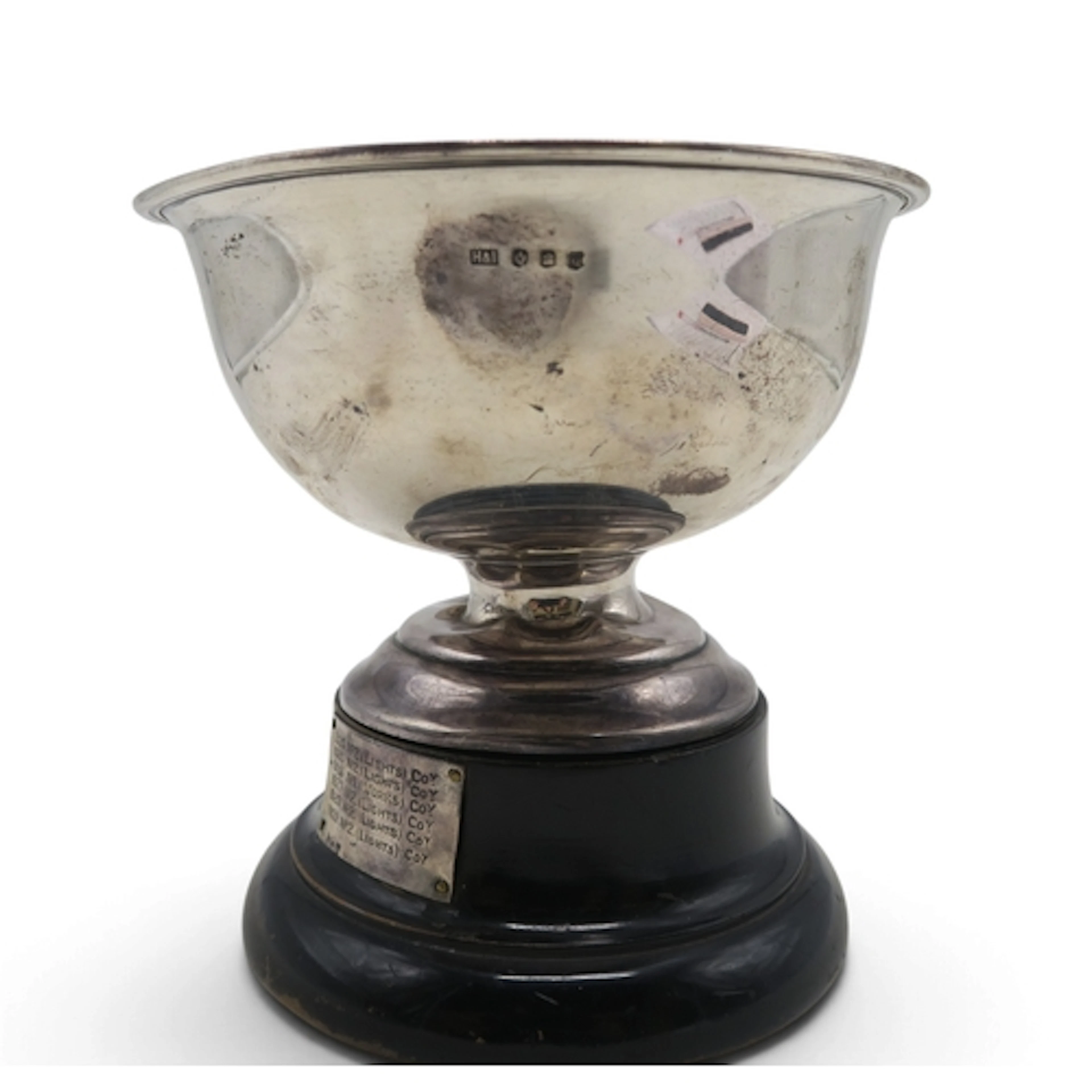 Military Interest - a George V Scottish silver rose bow...