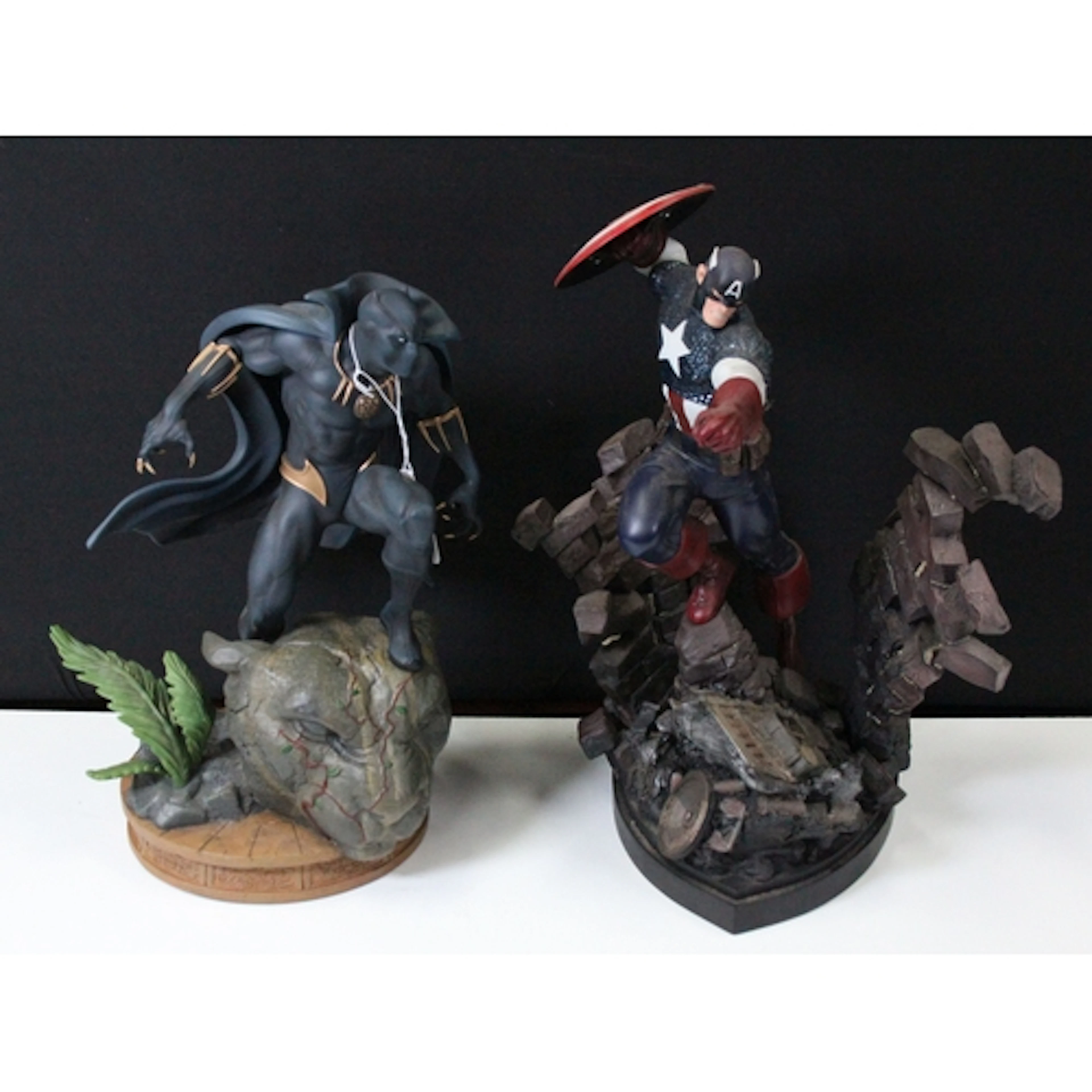 Two Marvel Comics figures to include Kotobukiya Black Panthe...