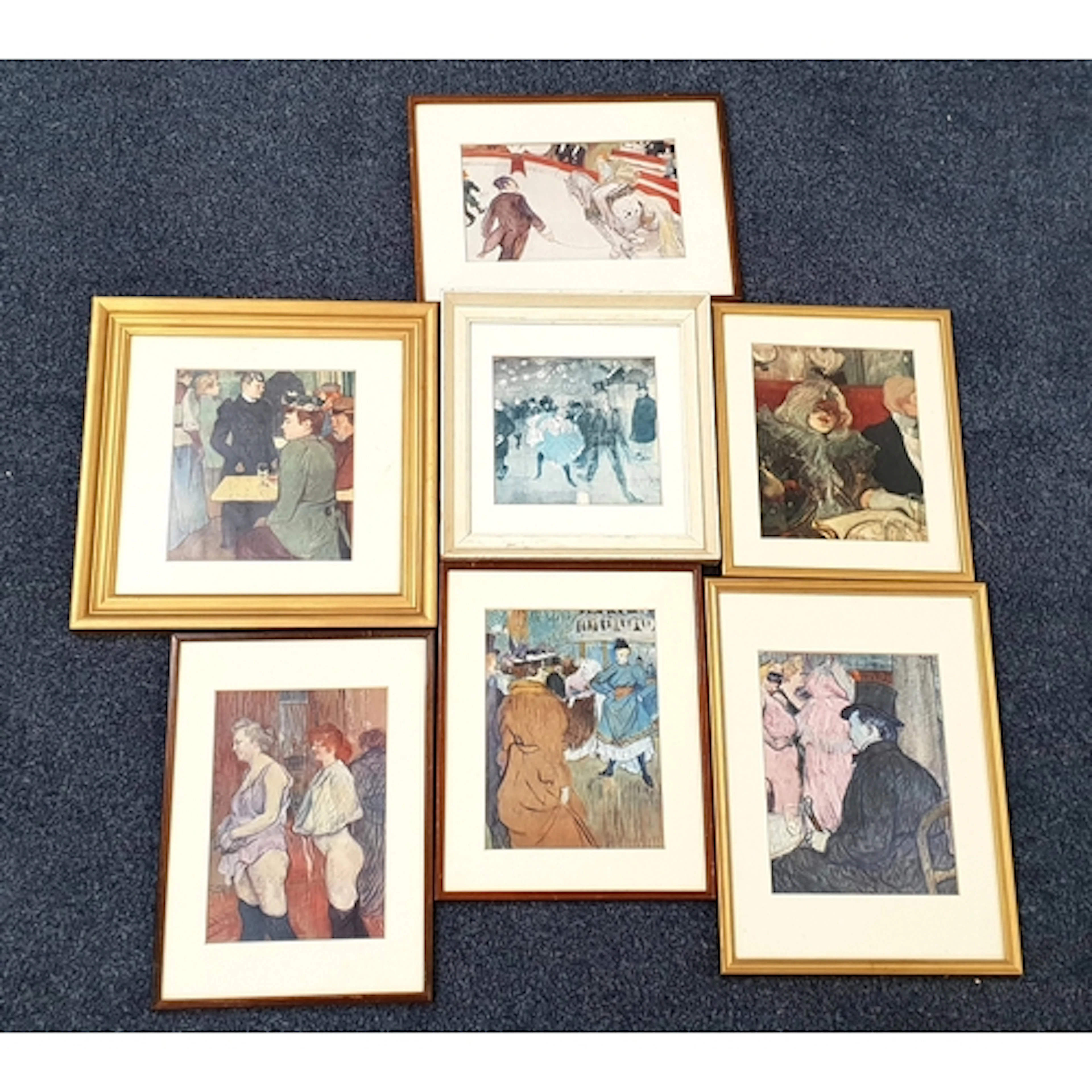 SEVEN HENRI DE TOIULOUSE-LAUTREC PRINTS including 'Maxime D...