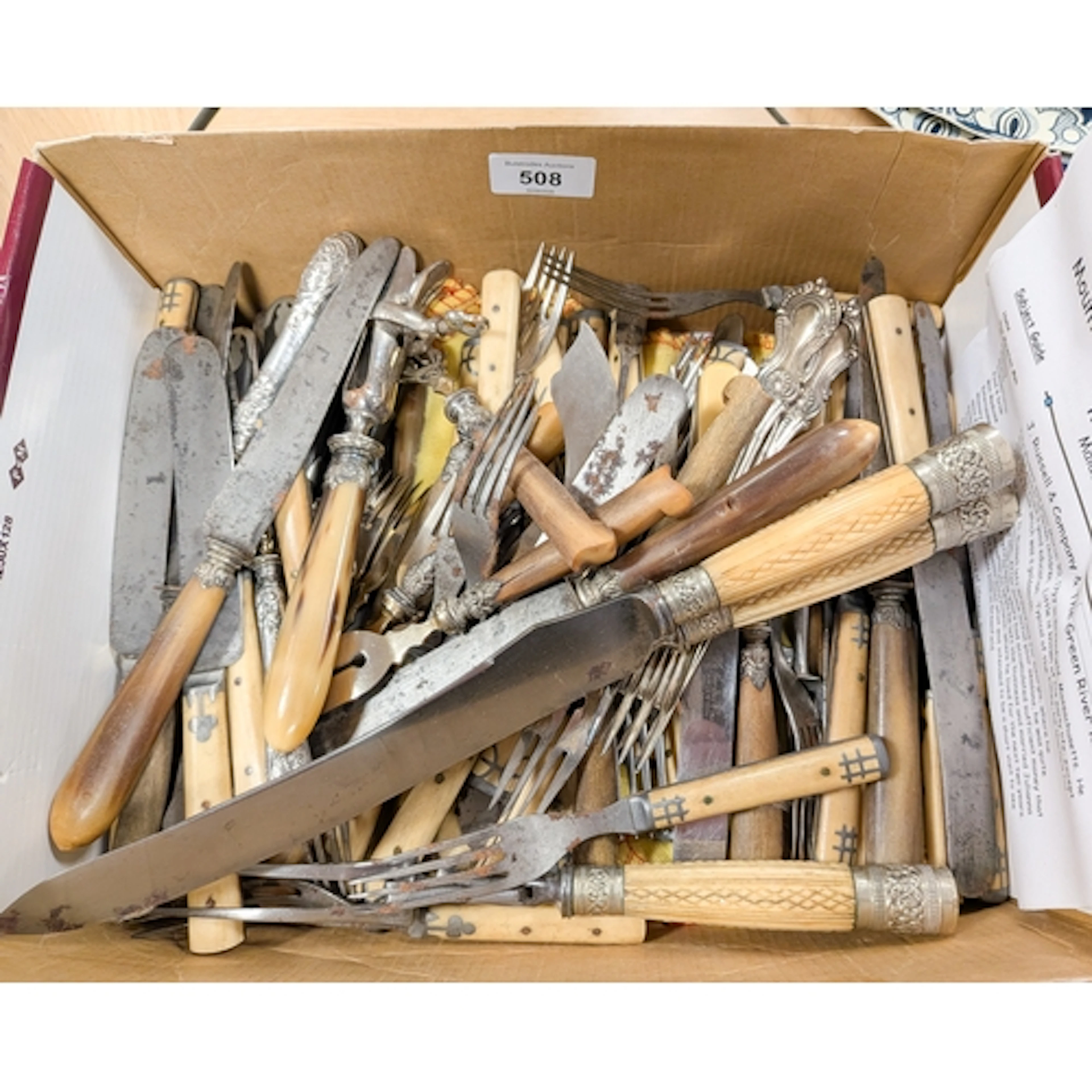 A collection of antique American Green River cutlery by John...