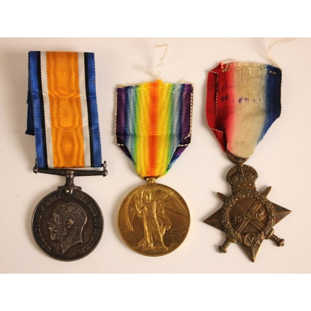 A World War I group of three medals to 46016 Pioneer W. H. U...
