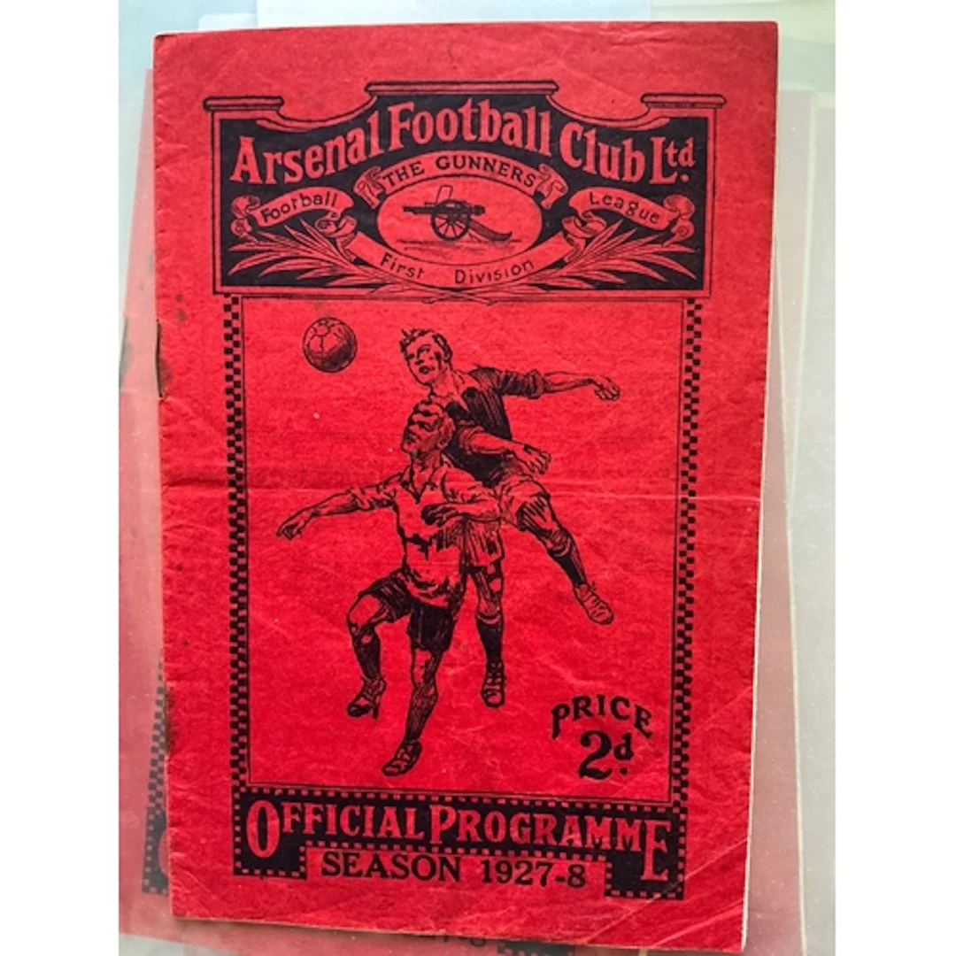 1927 - 1928 Arsenal v Aston Villa Football Programme: For t...