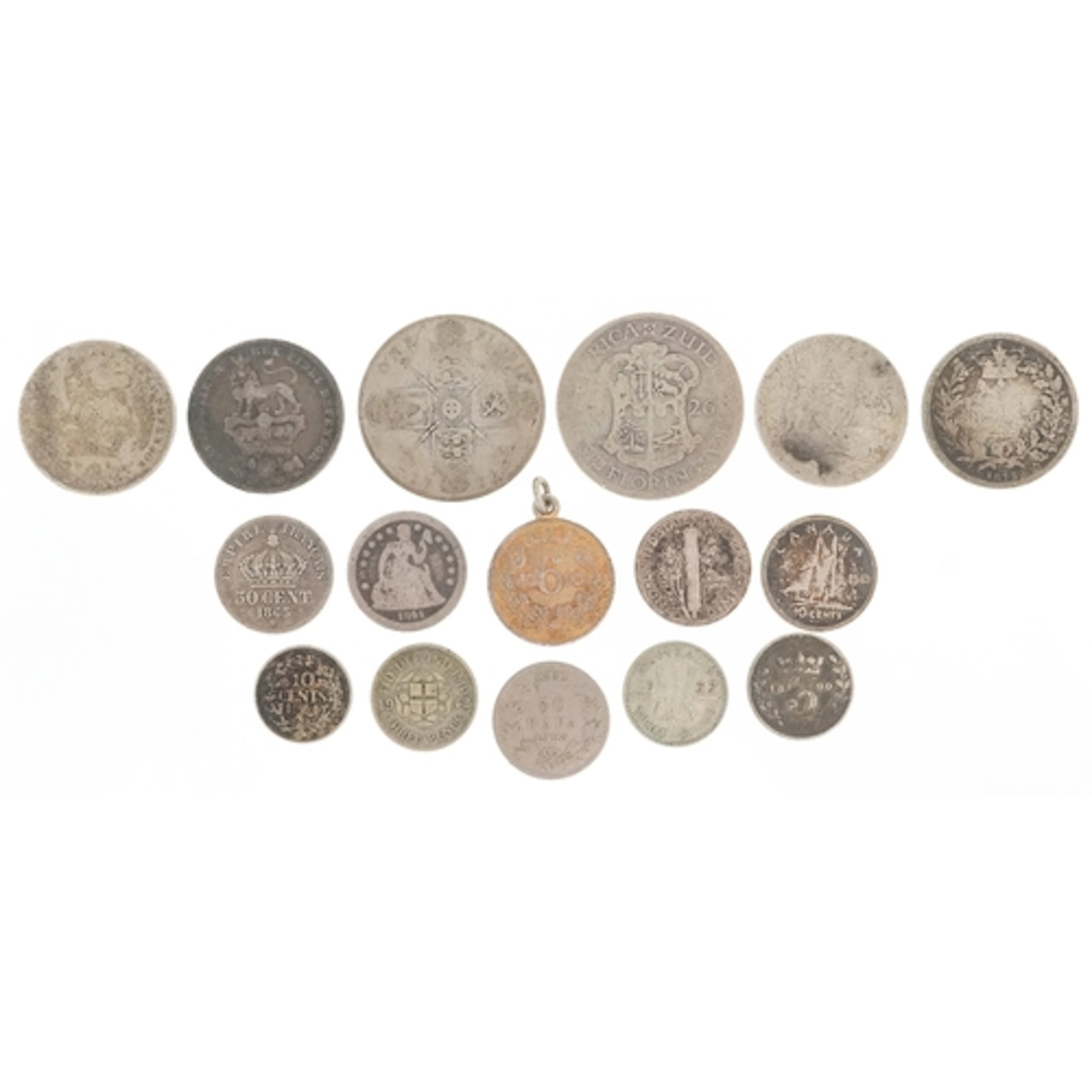 19th century and later British and world silver coins includ...