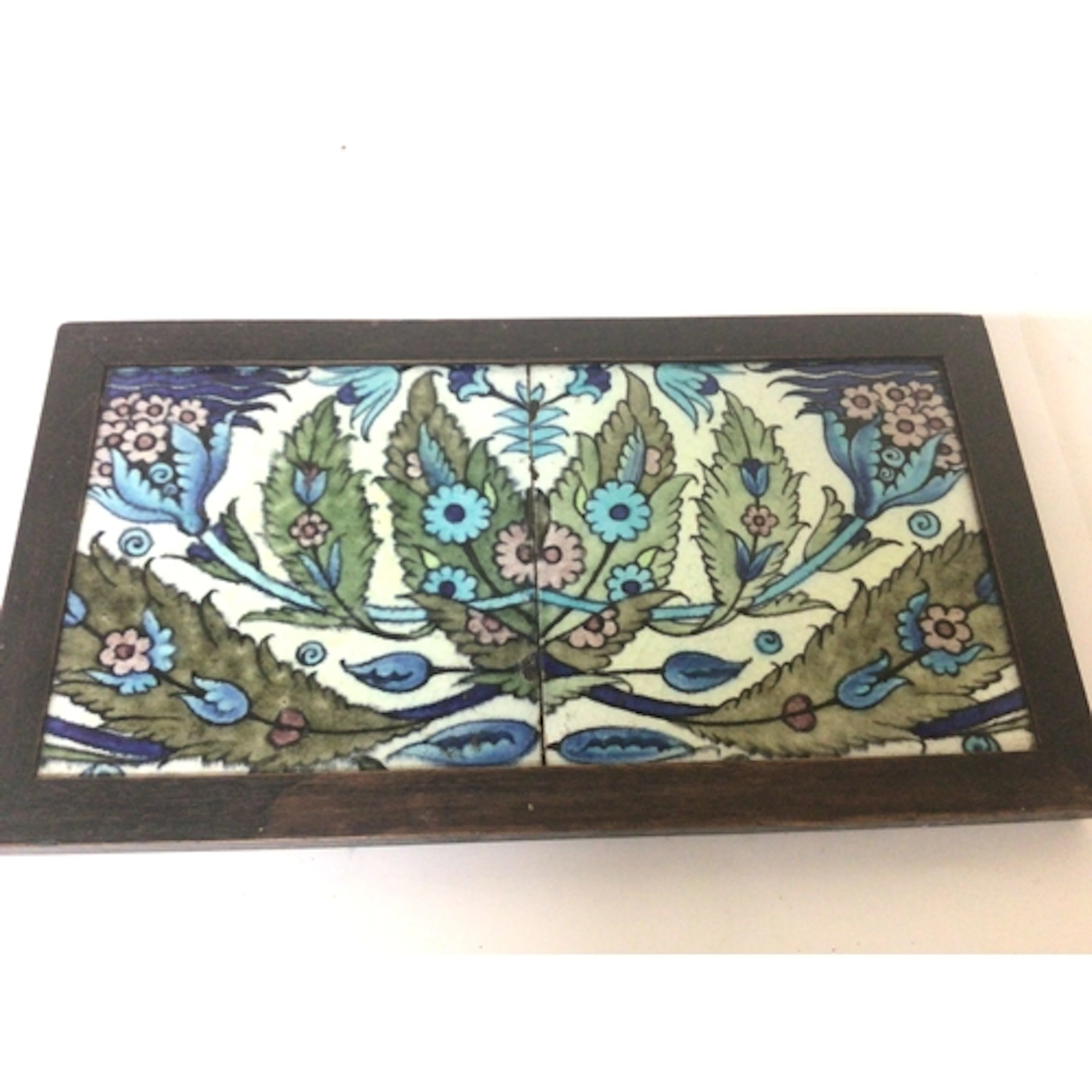 A Victorian Arts and Crafts William de Morgan double polychr...