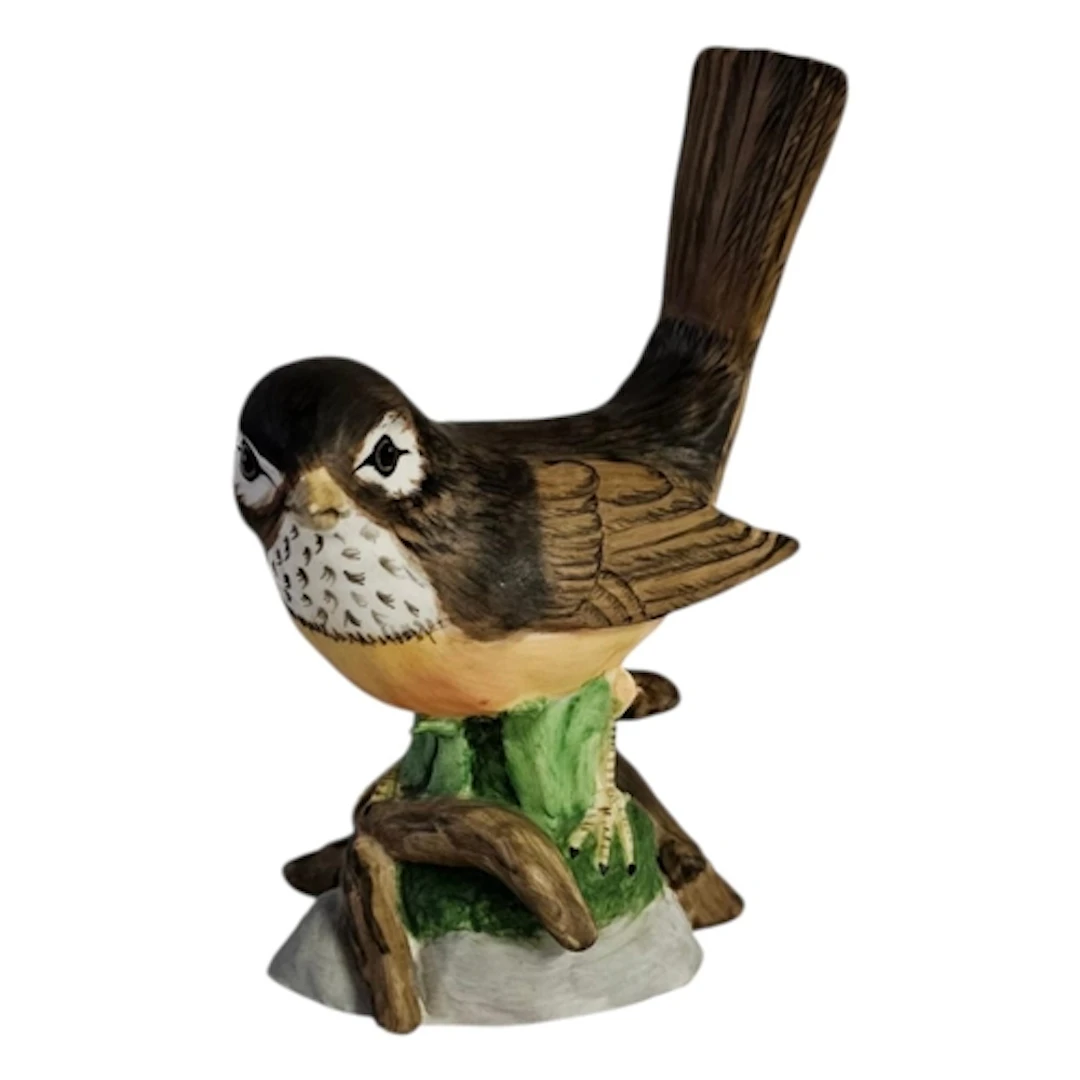 SPODE, AMERICAN ROBIN, A VINTAGE FINE BONE CHINA HAND PAINTE...