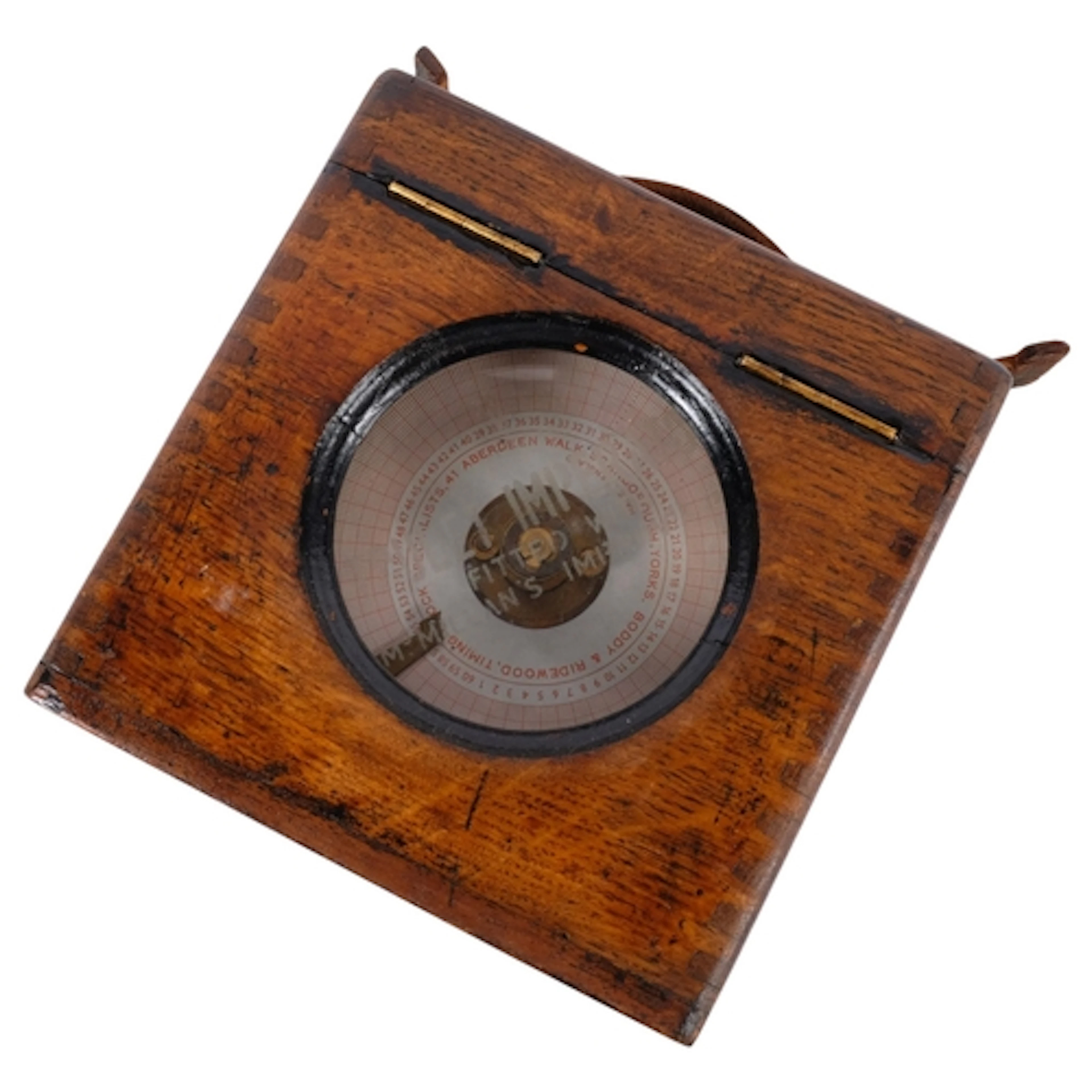 An Antique oak-cased Toulet Imperator barograph