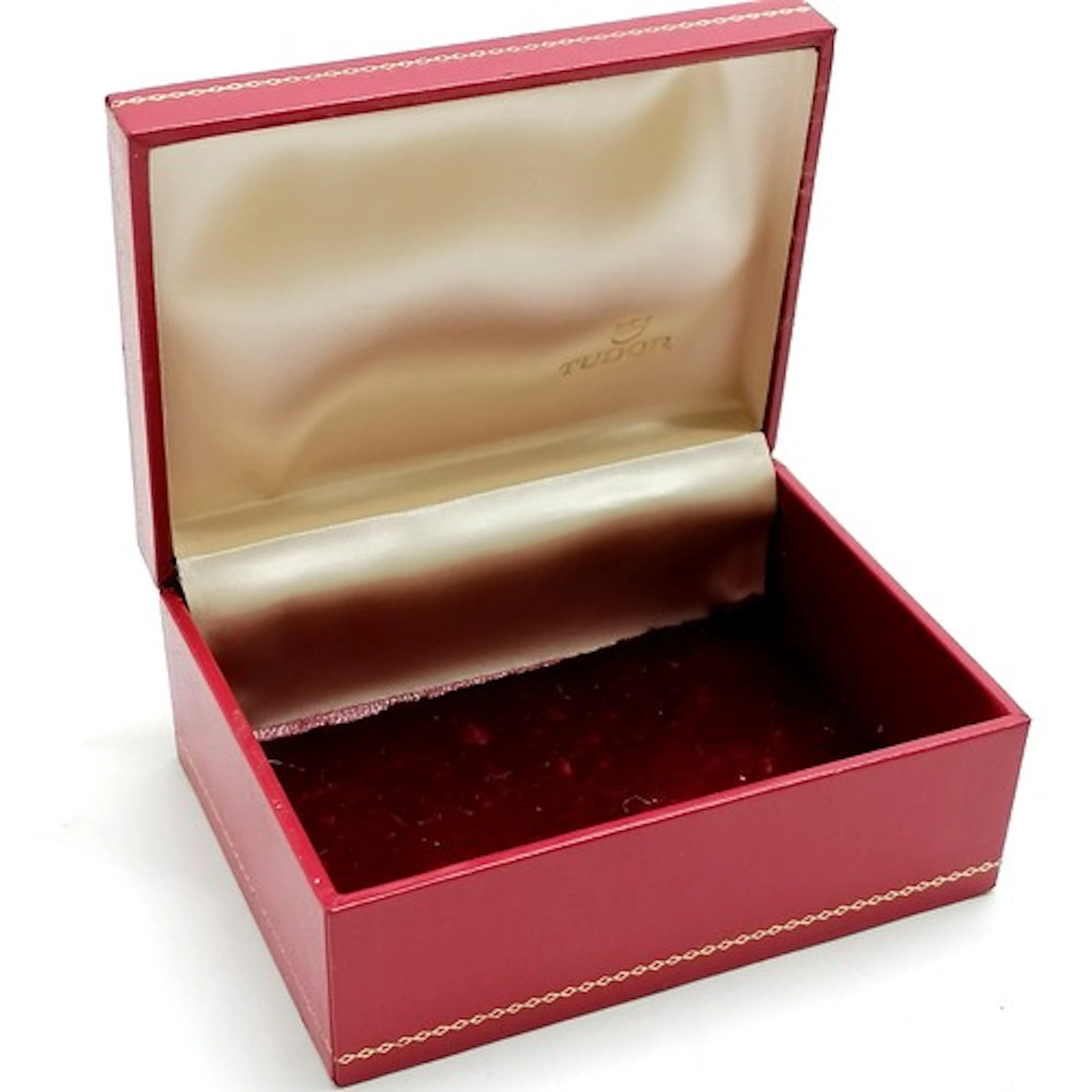Tudor Rolex vintage red empty watch box - 12.5cm x 9cm x 5.5...