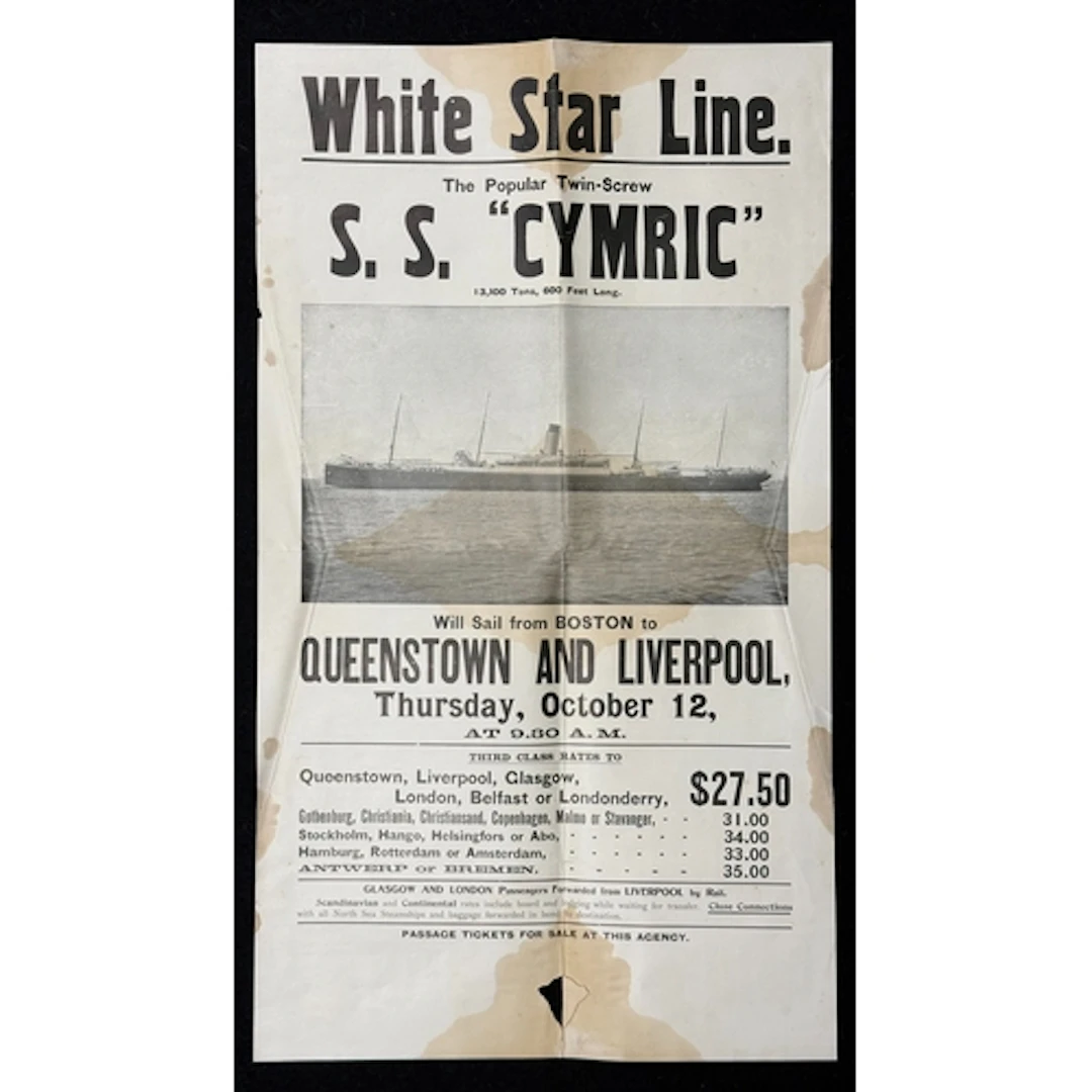 White Star Line: White Star Line: Rare 1911 poster for the ...