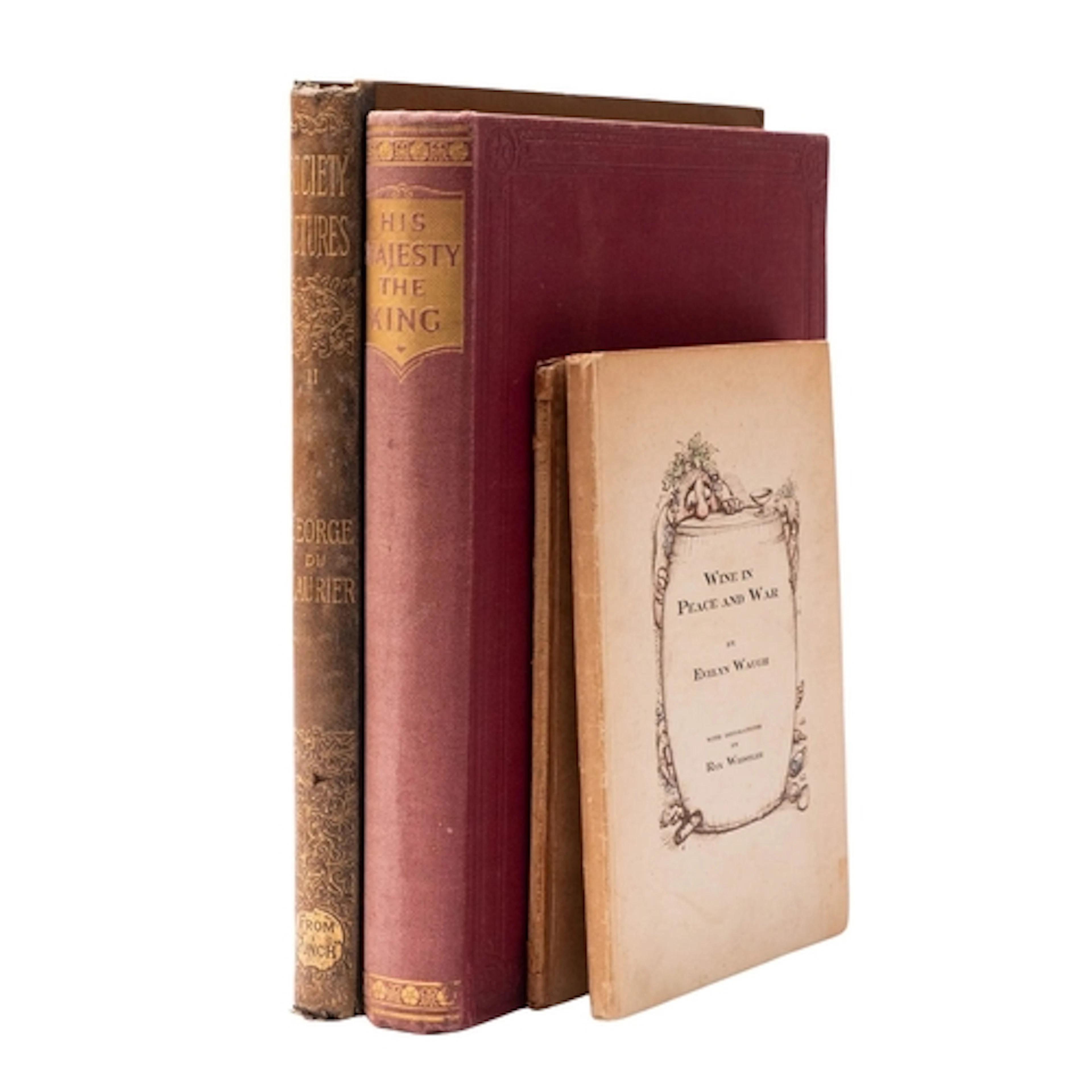 ILLUSTRATED. WAUGH, Evelyn. Wine in Peace and War, with deco...