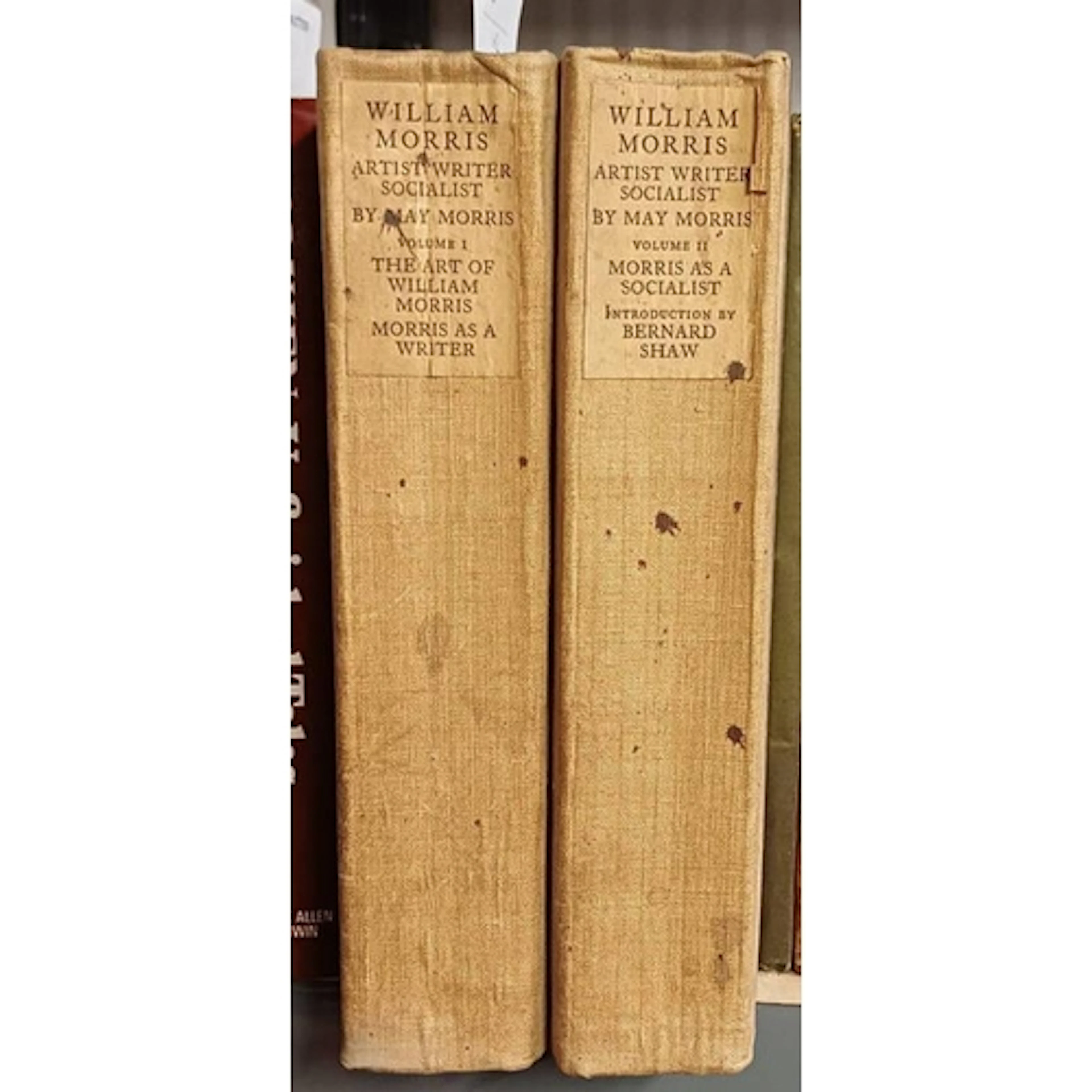 WILLIAM MORRIS ARTIST WRITER SOCIALIST BY MAY MORRIS, 1 OF 7...