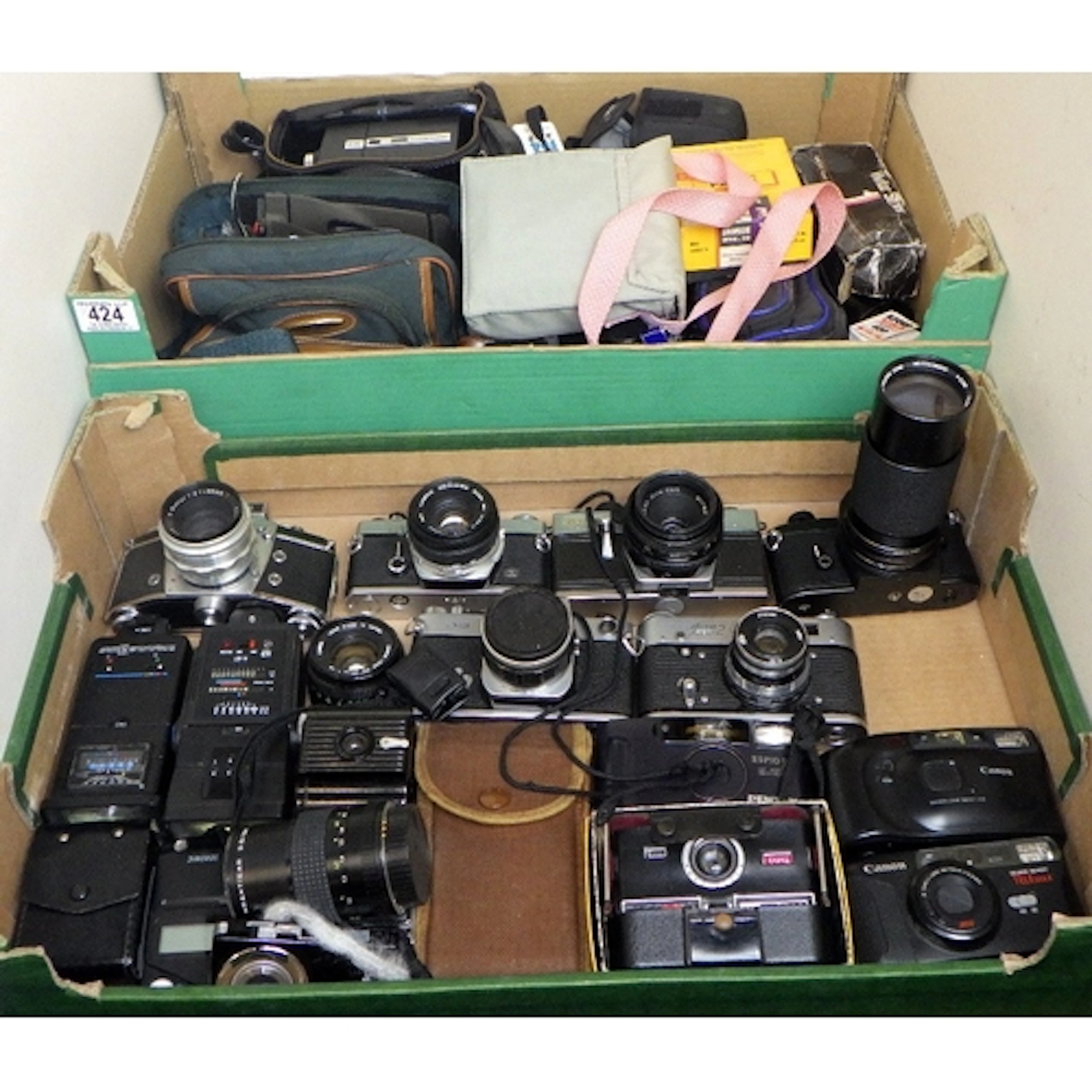 A group of various cameras & accessories to inc Yashica, Nik...