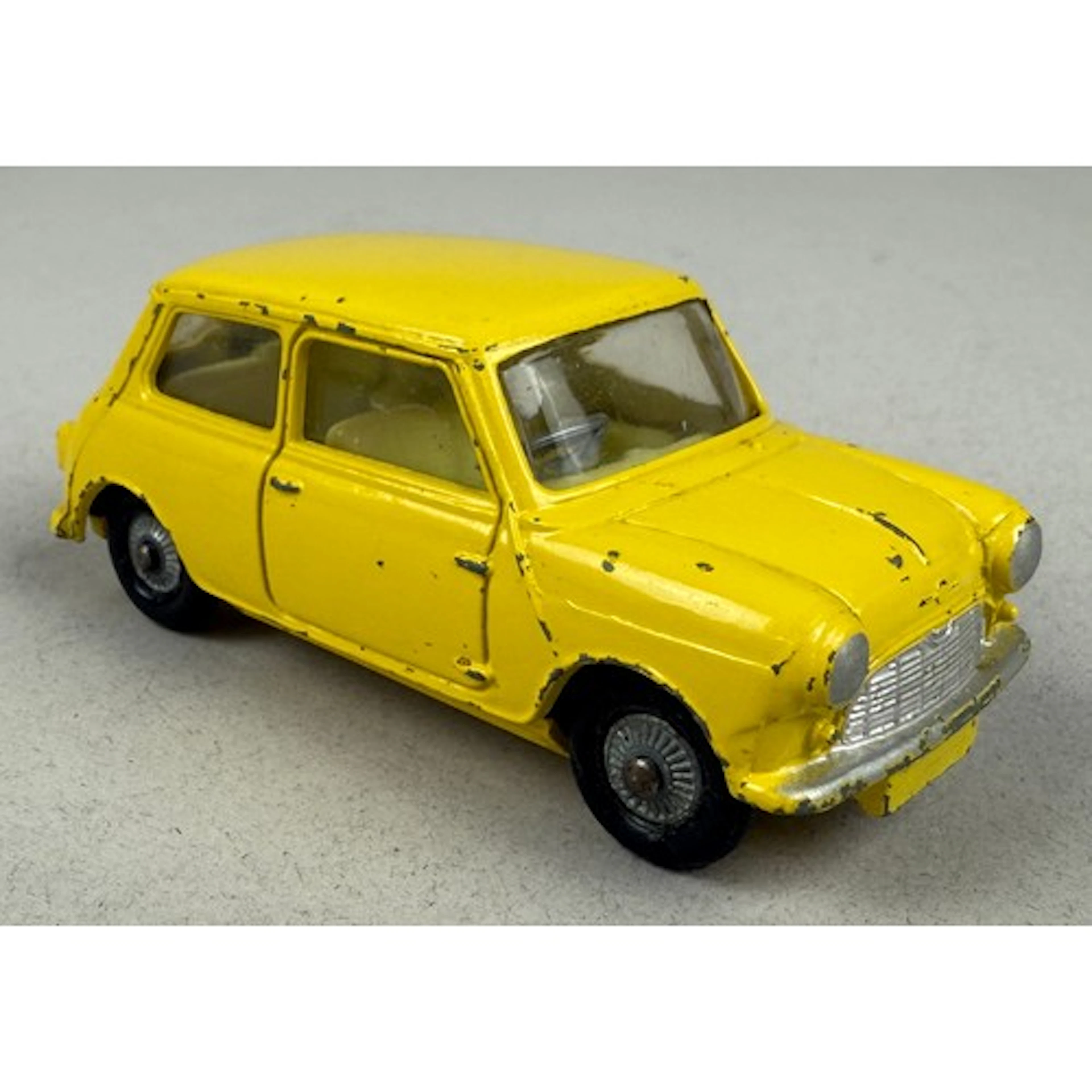Corgi Toys - a rare Morris Mini-Minor, 226, yellow body, lem...