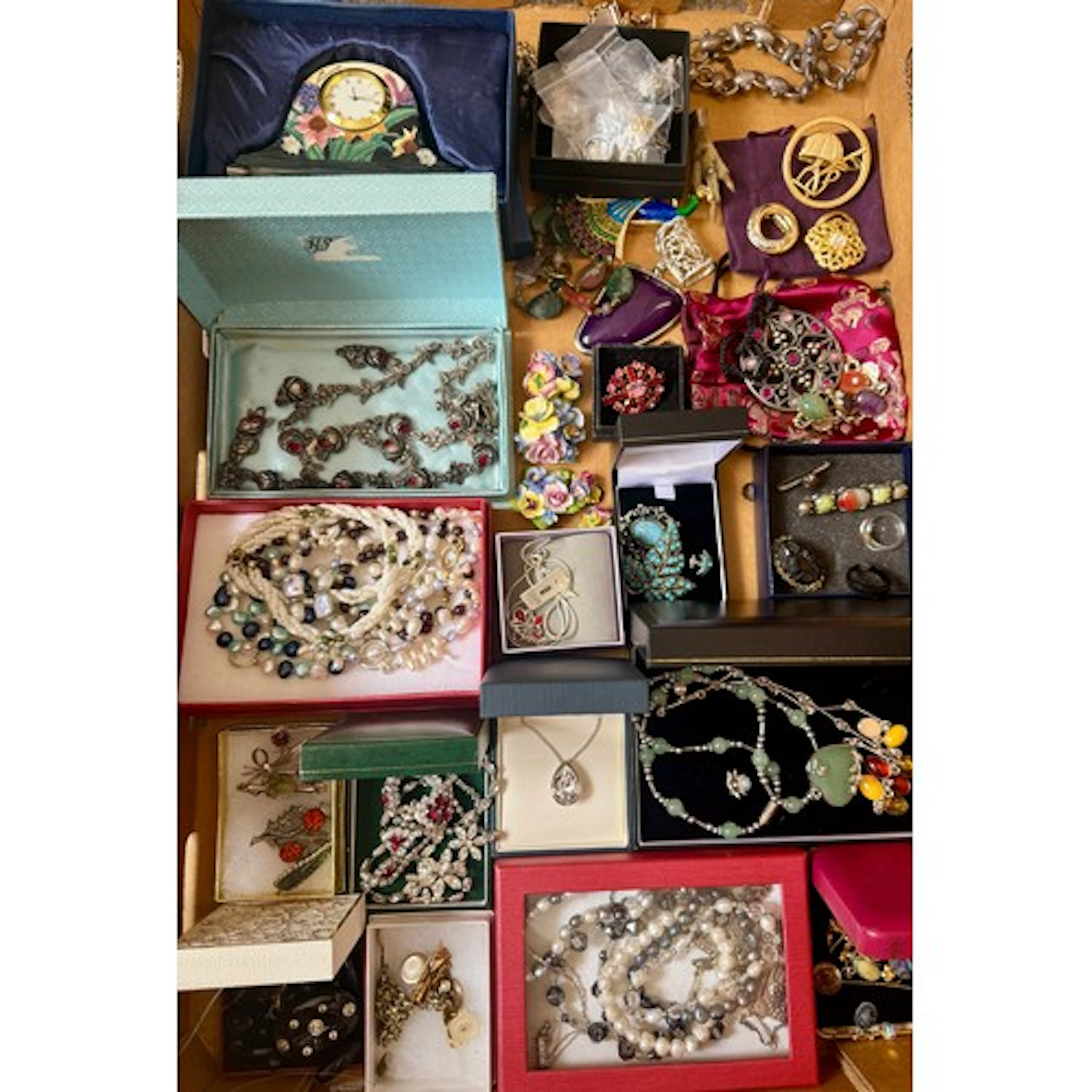A large quantity of costume jewellery etc to include Old Tup...