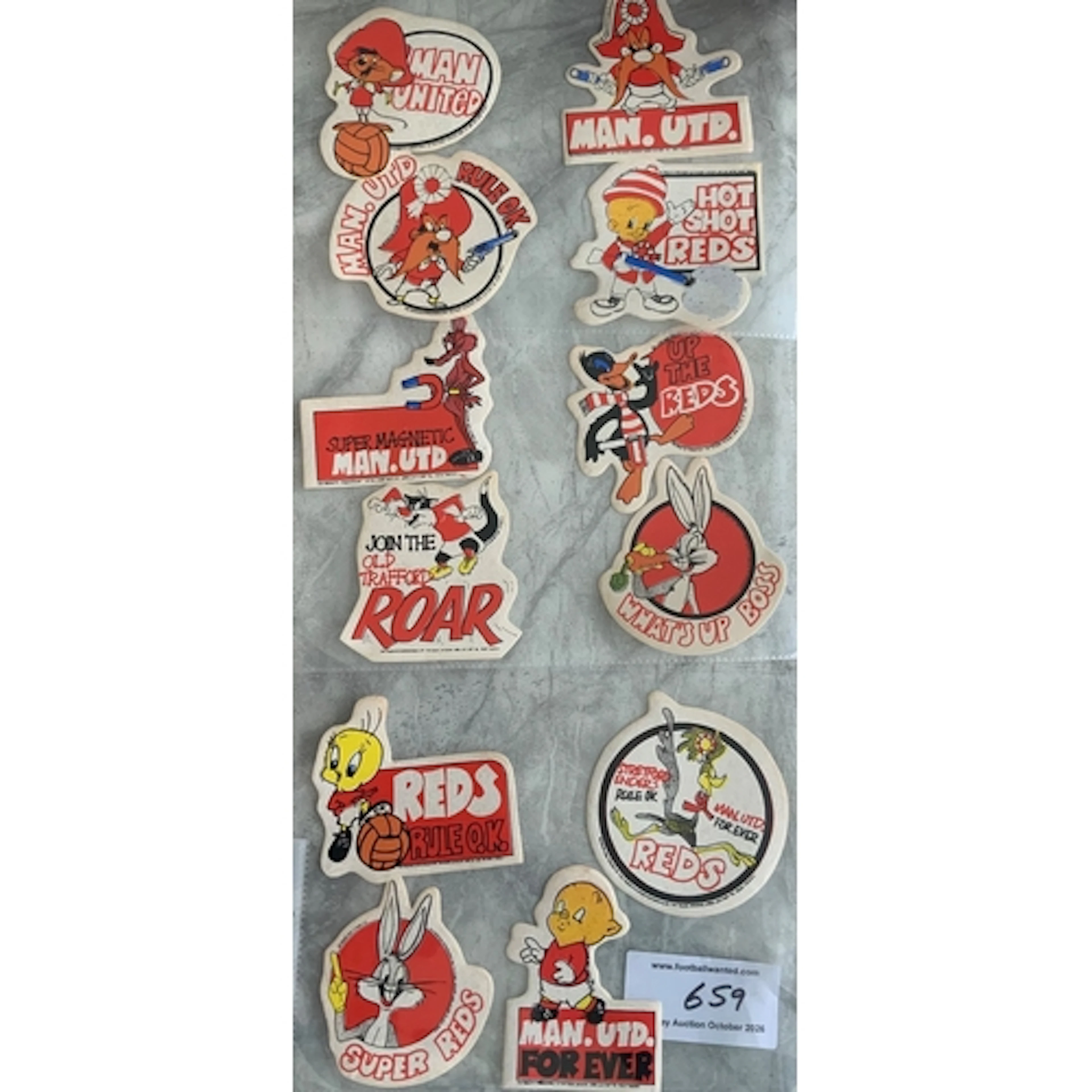 Manchester United Warner Brothers Looney Tunes Football Stic...
