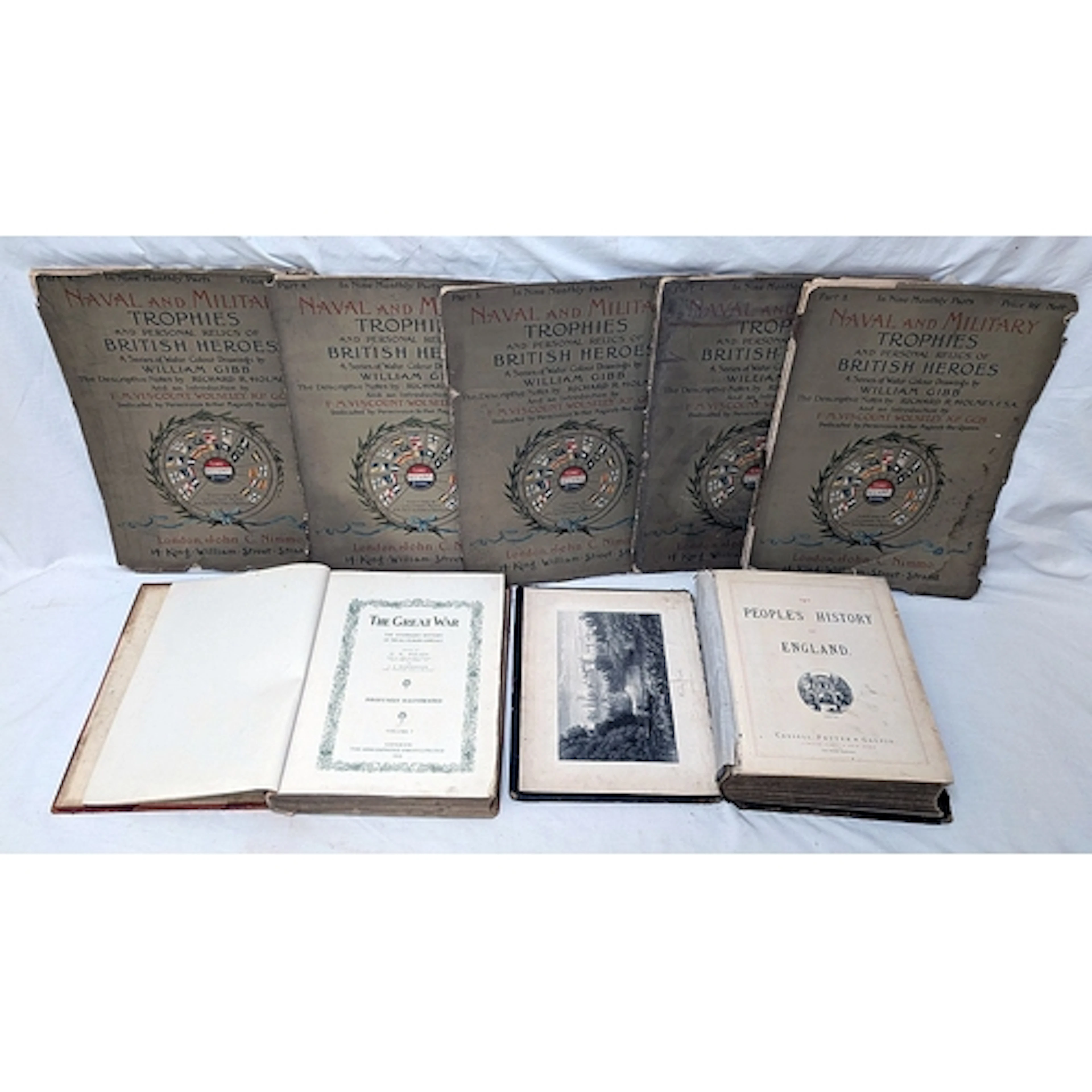 Books incl. Naval & Military Trophies & Personal Relics of B...