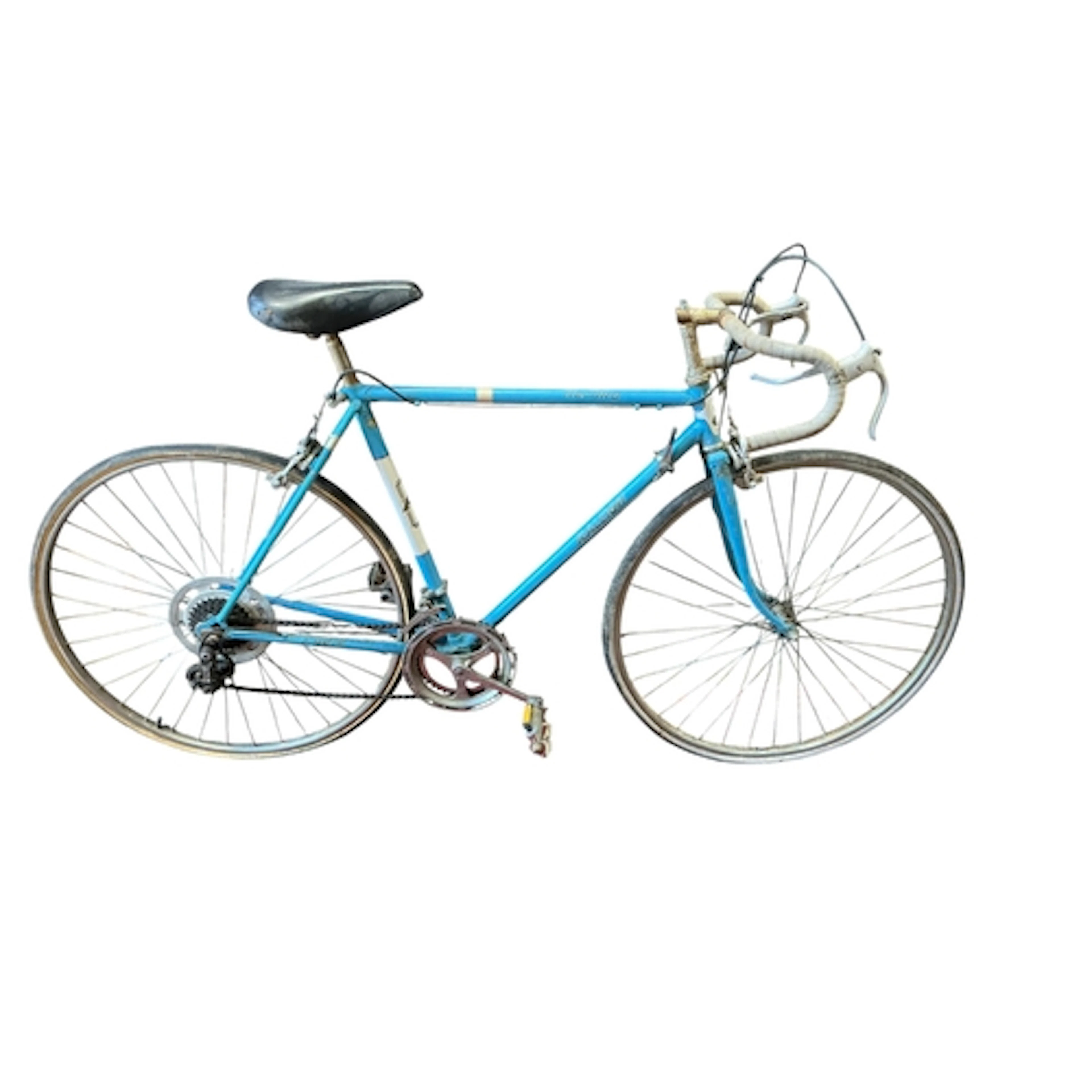 A vintage Raleigh Record racing bicycle, finished in light b...