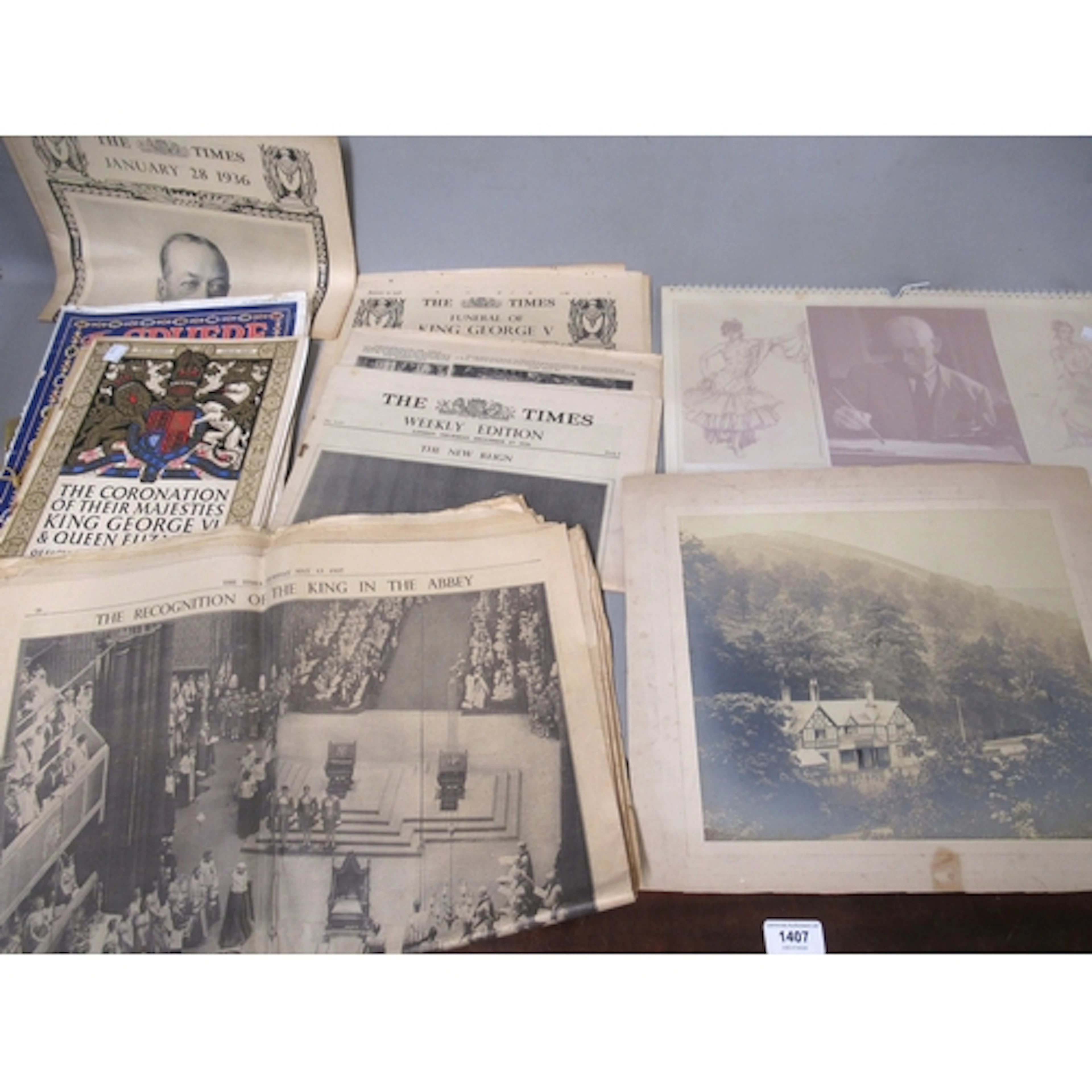 Quantity of printed ephemera, including royalty