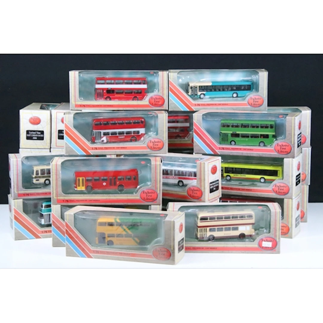 29 Boxed EFE Exclusive First Editions diecast model buses to...