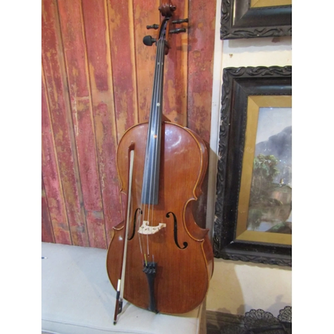 Cello Half Size with Bow Good Original Condition