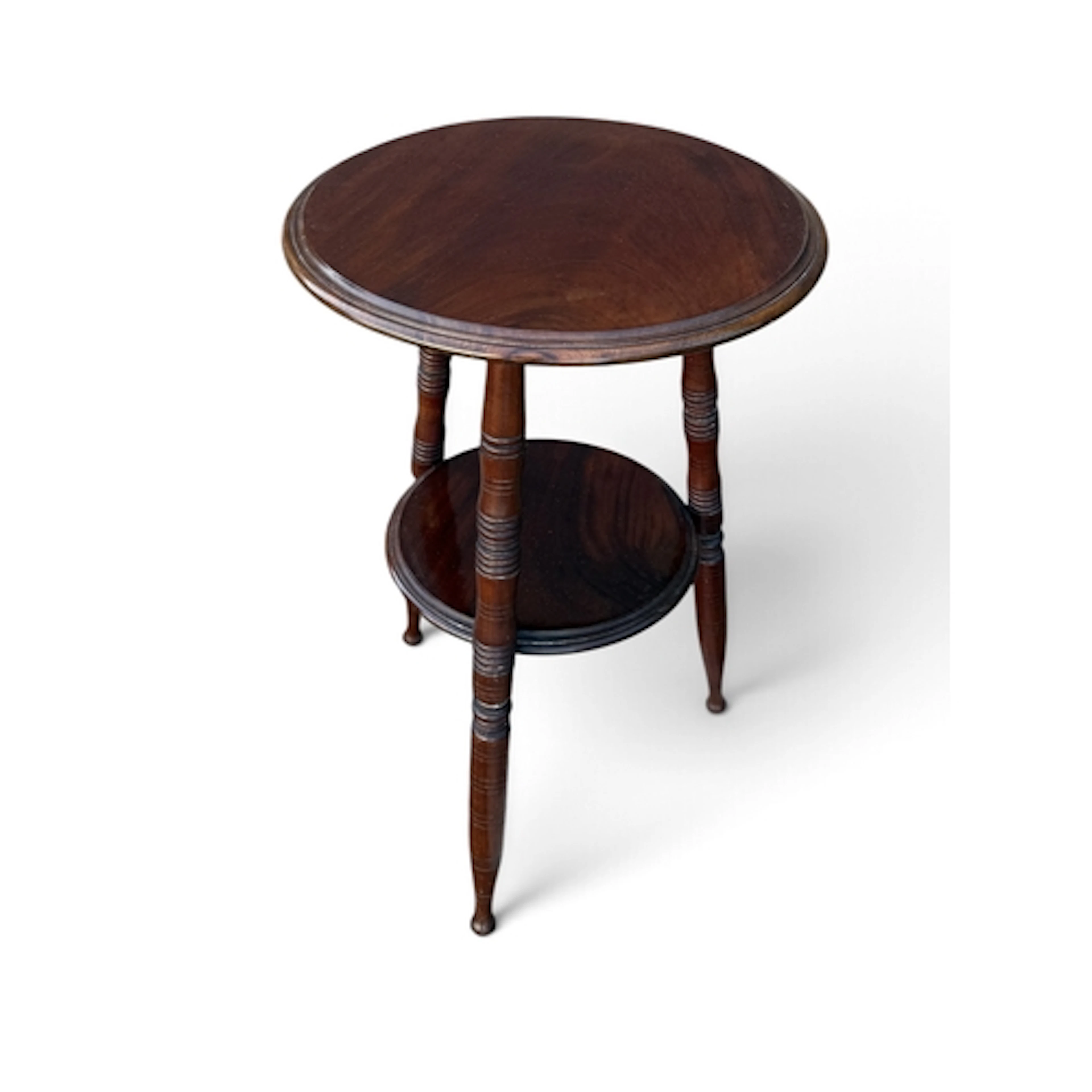A LIBERTY STYLE MAHOGANY TWO TIER OCCASIONAL TABLE 57cm H x ...