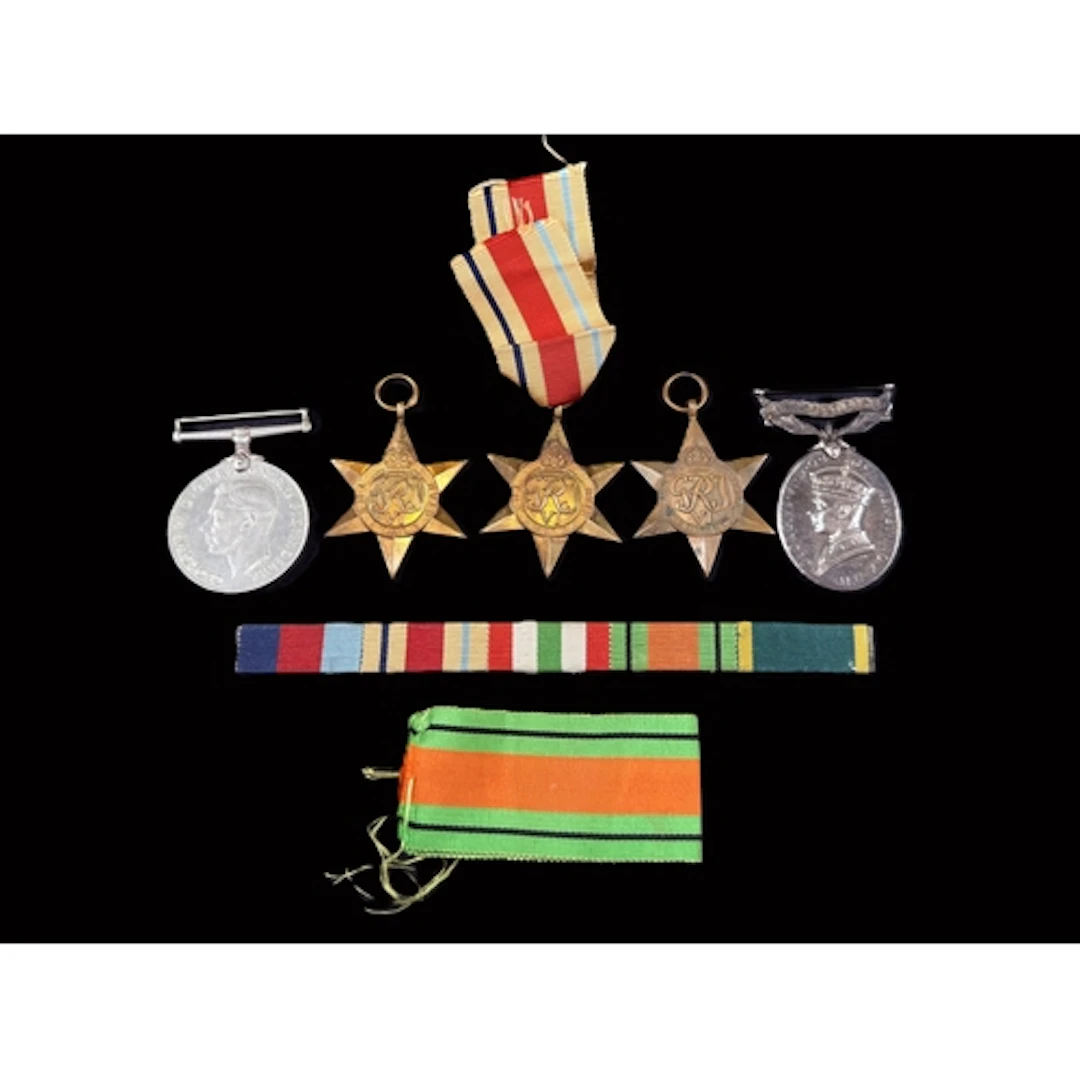 WWII: A territorial group of 5 medals to T59763 Cpl. J.BUNN ...