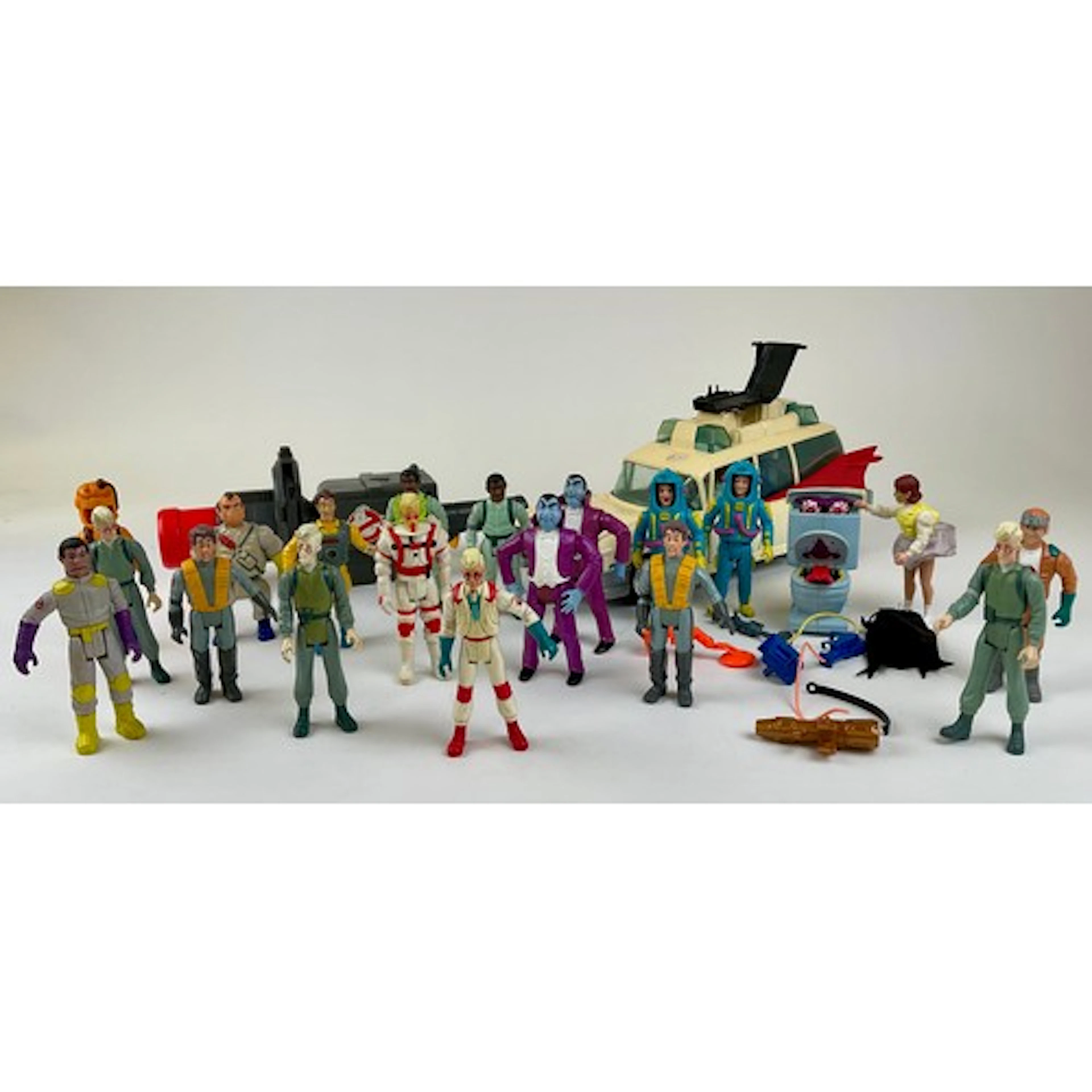 The Ghostbusters - various unboxed action figures with acces...
