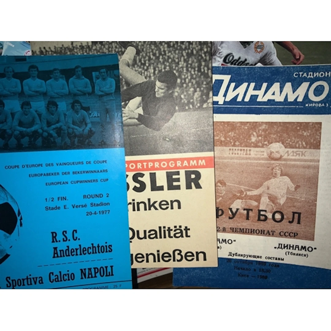 British Club In Europe Football Programmes: Mainly played in...