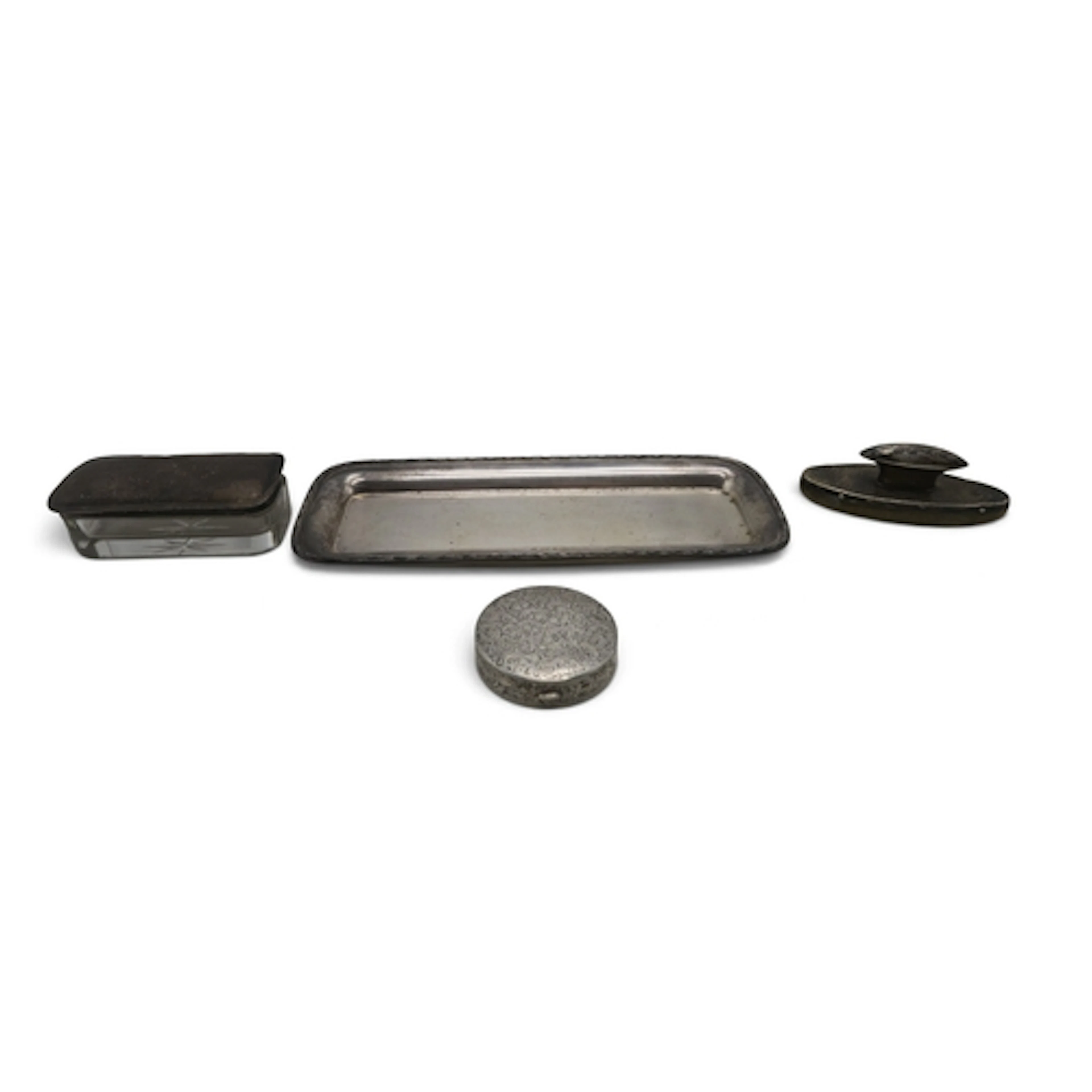 An Elizabeth II silver pen tray by Joseph Gloster, Birmingha...