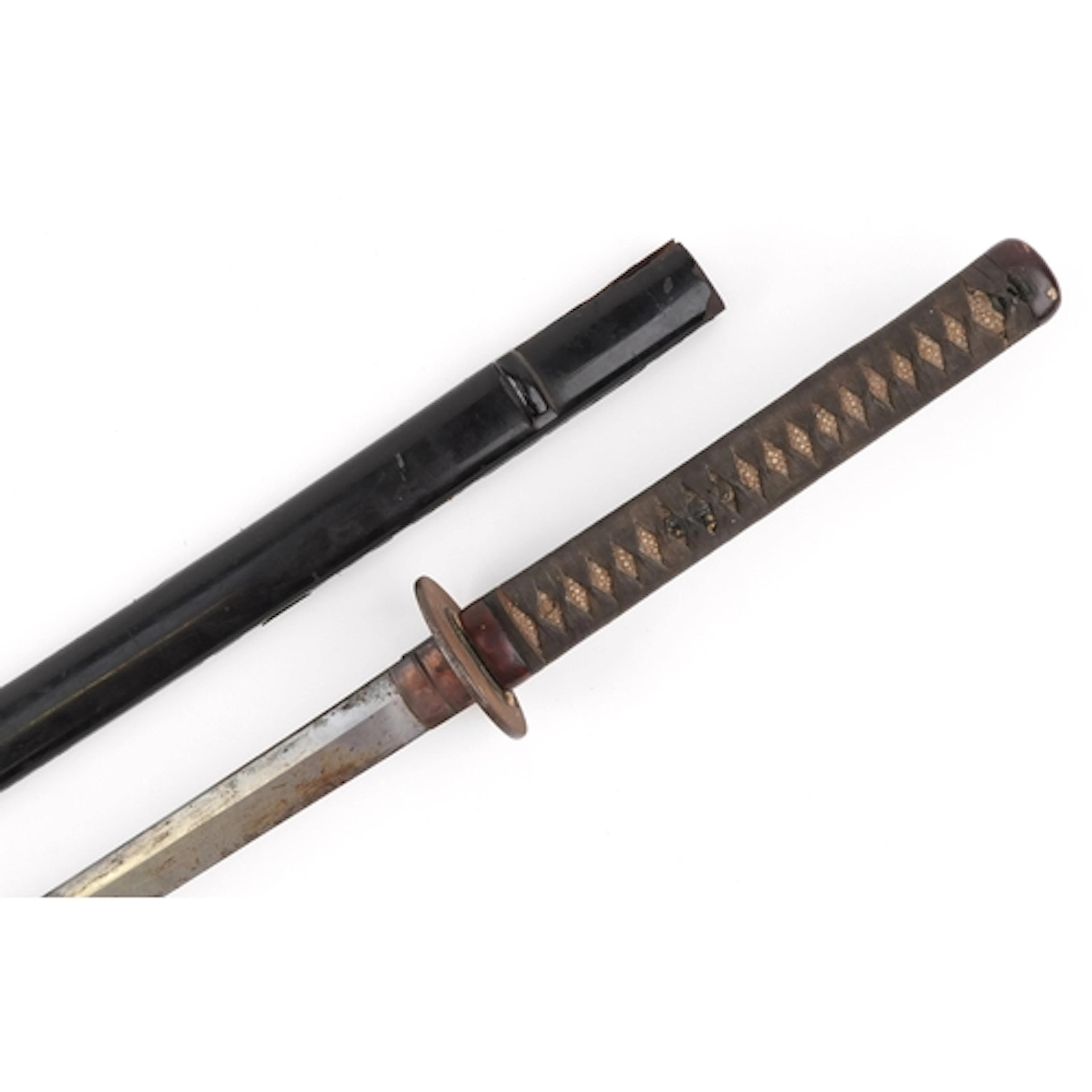 18th/19th century Japanese Samurai sword and scabbard having...