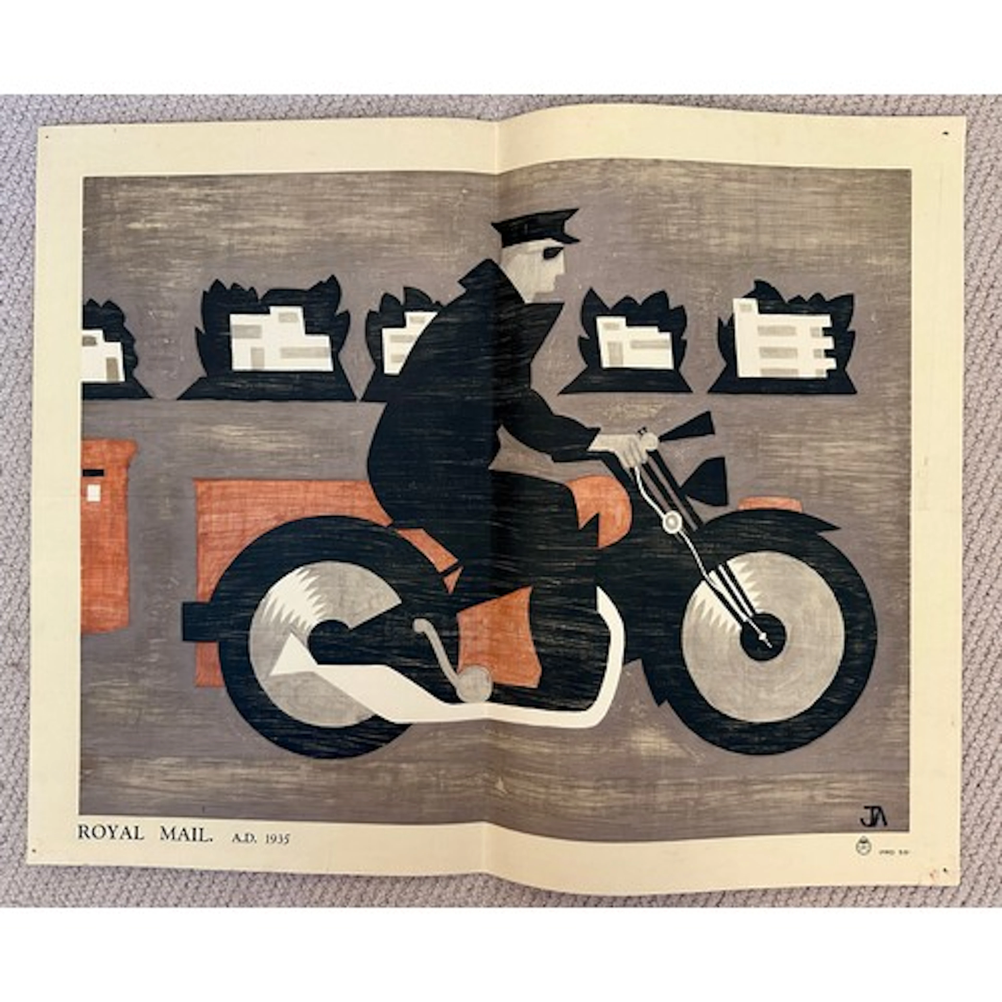 An original Royal Mail A.D. 1935 poster PRD 59 printed for t...