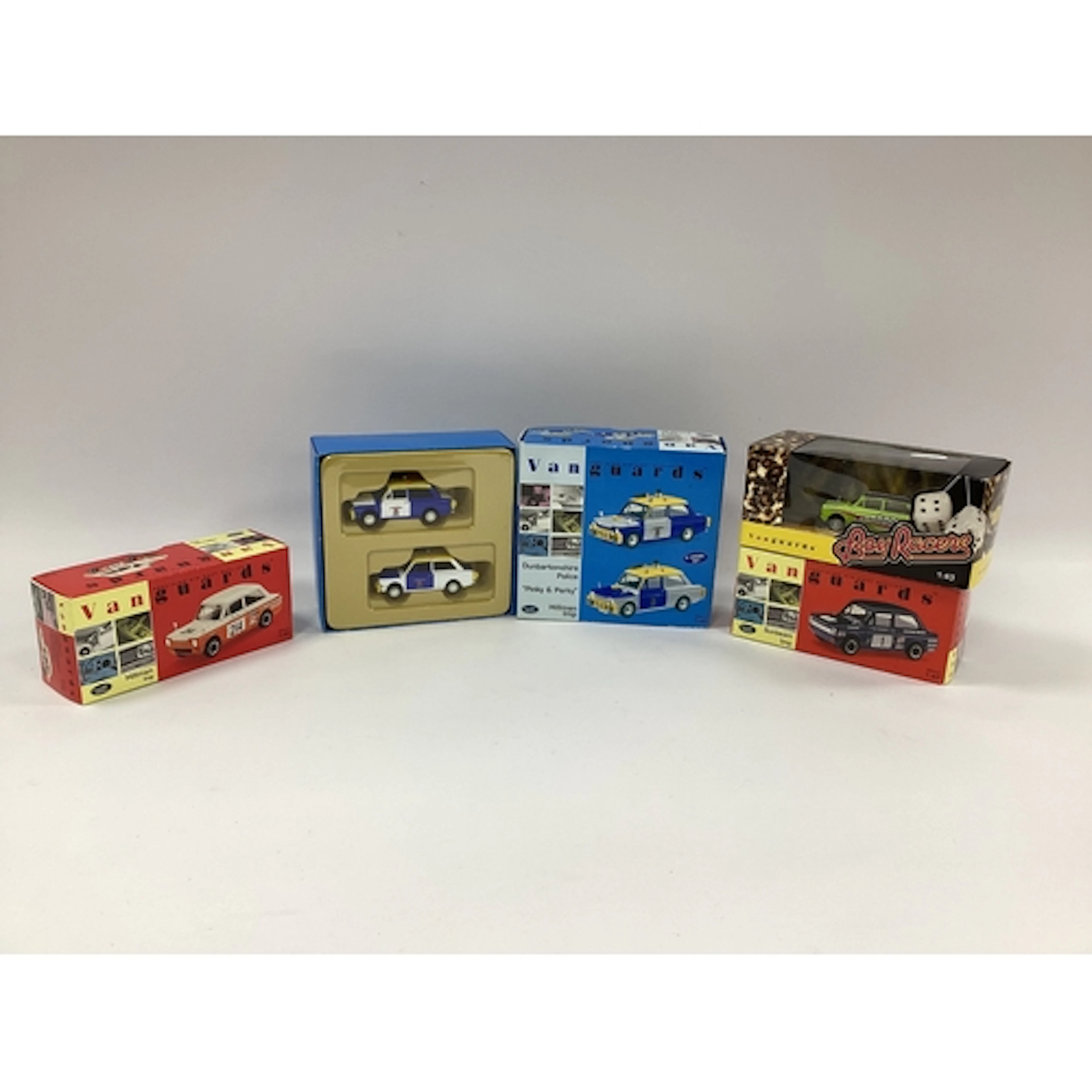 Five Lledo Vanguards 1:43rd scale diecast model Hillman/Sunb...