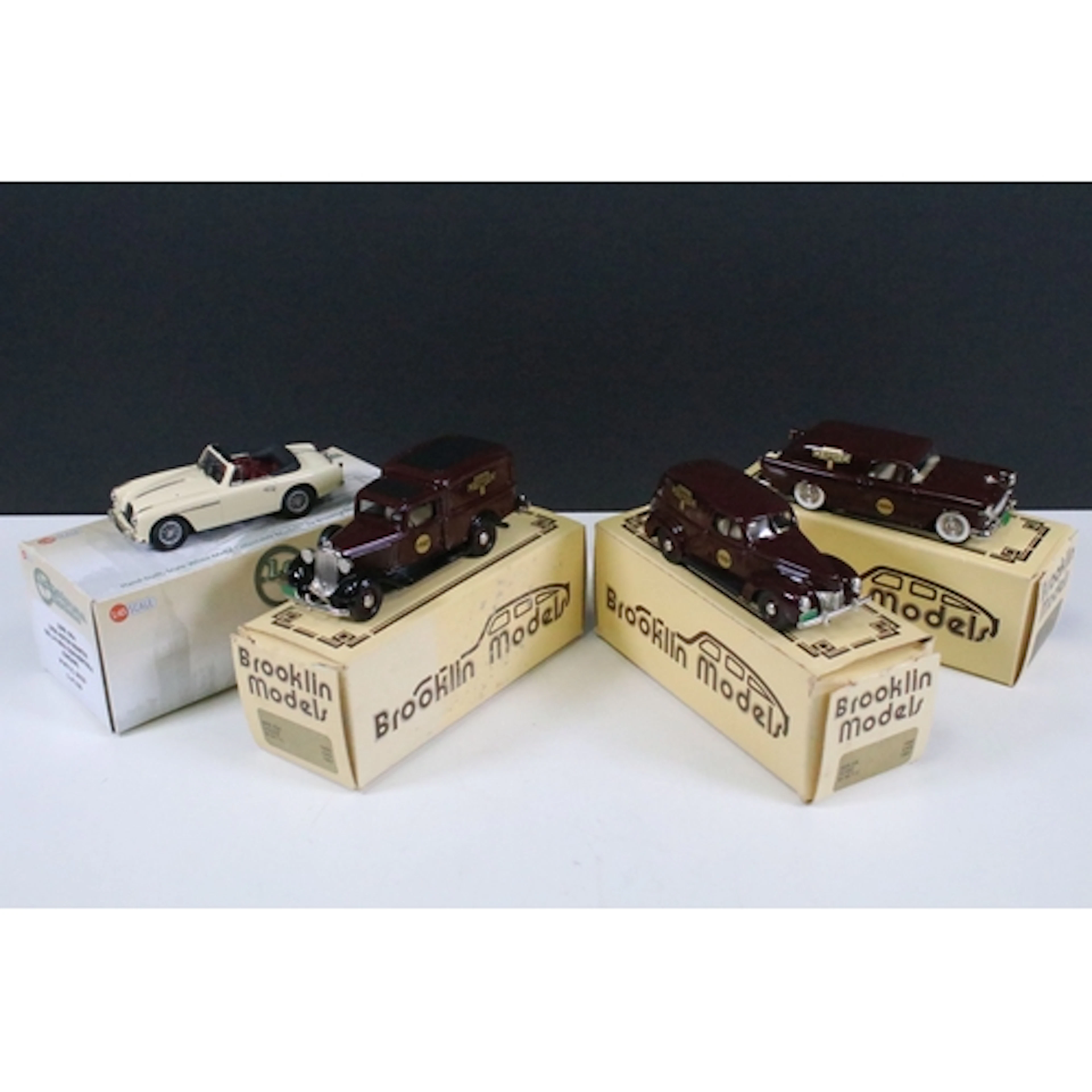 Four boxed Brooklin Models 1/43 metal models to include BRK ...