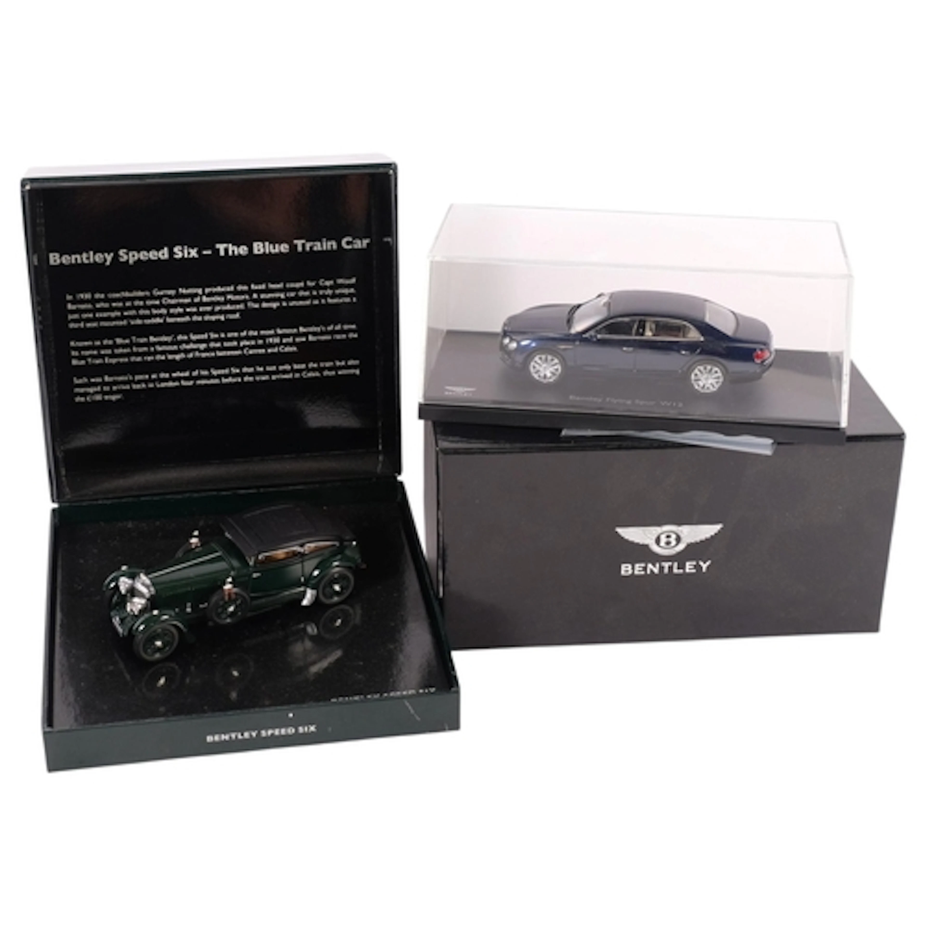 Kyosho, 2 diecast models, 1:43 scale a Bentley Flying Spur W...
