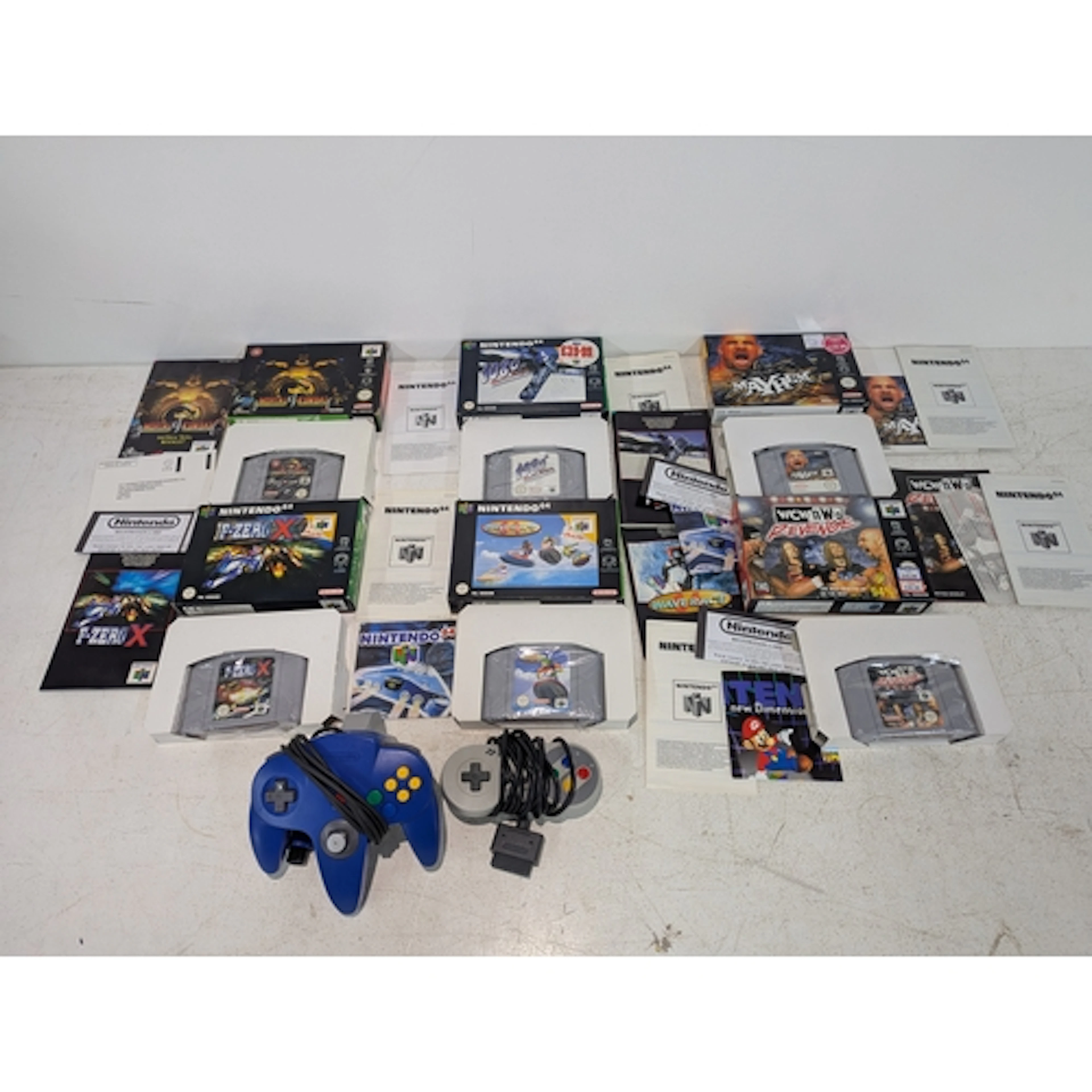 Six Nintendo 64 games, all in boxes and original packaging t...