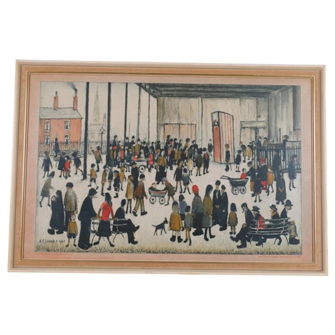 After LS Lowry (1887-1967), Punch and Judy, print by Baynard...