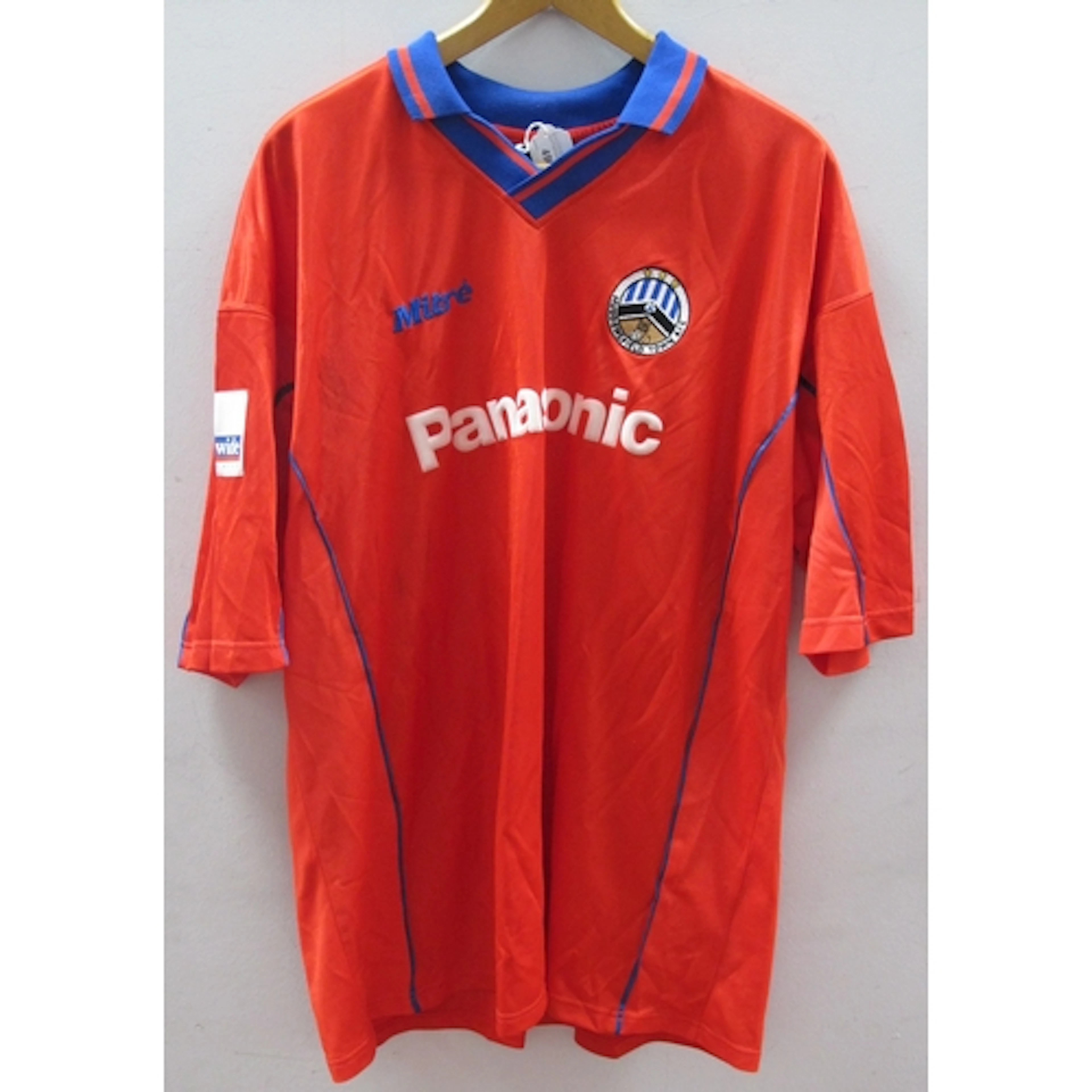 Huddersfield Town Match Worn 'Mitre' Red Away Shirt circa 20...